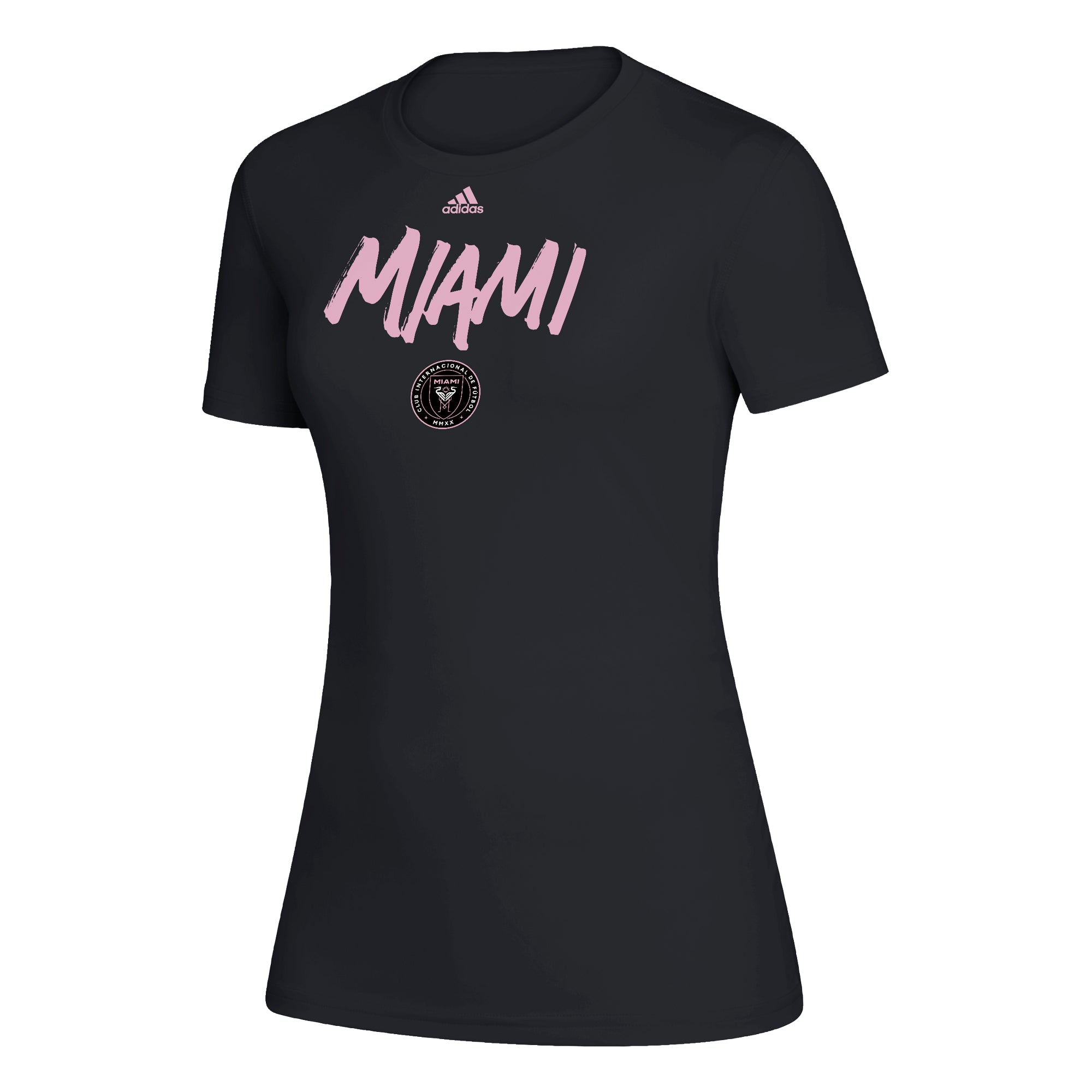 Inter Miami CF Creator SS Women's Wordmark Goals T-Shirt - Black