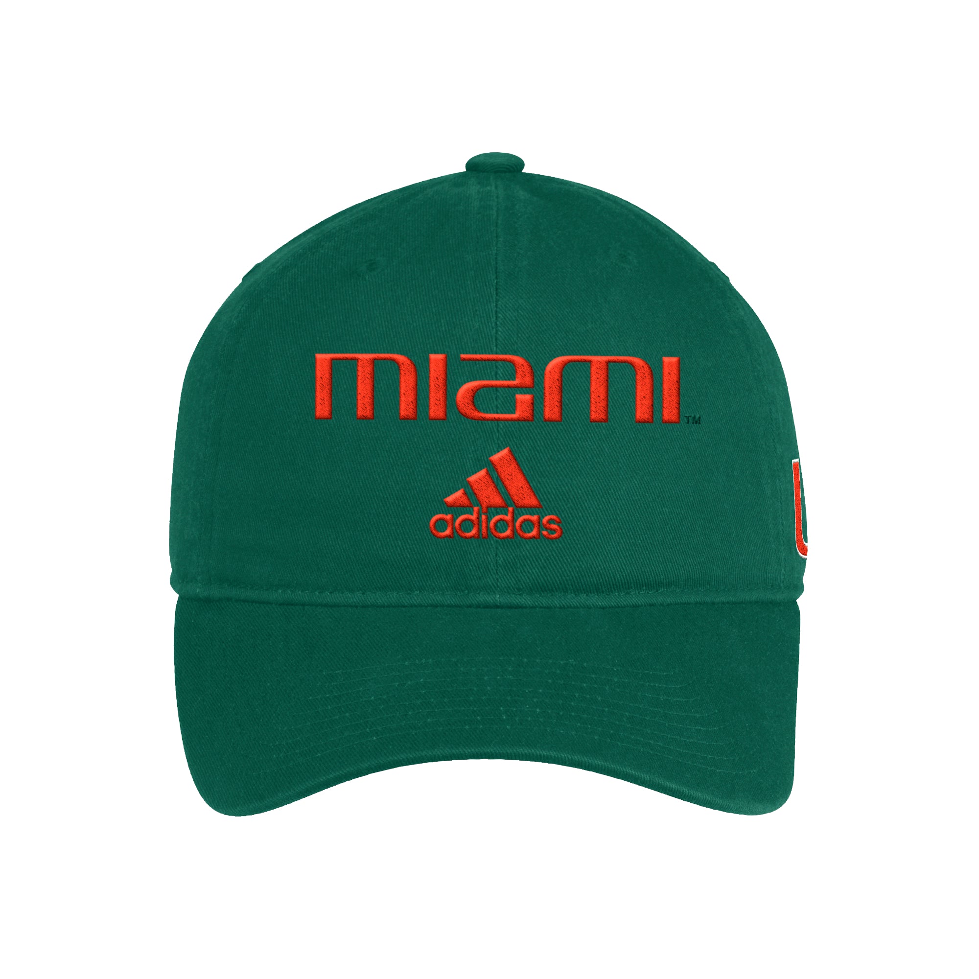 Miami Hurricanes adidas Cotton Slouch Hat- Green