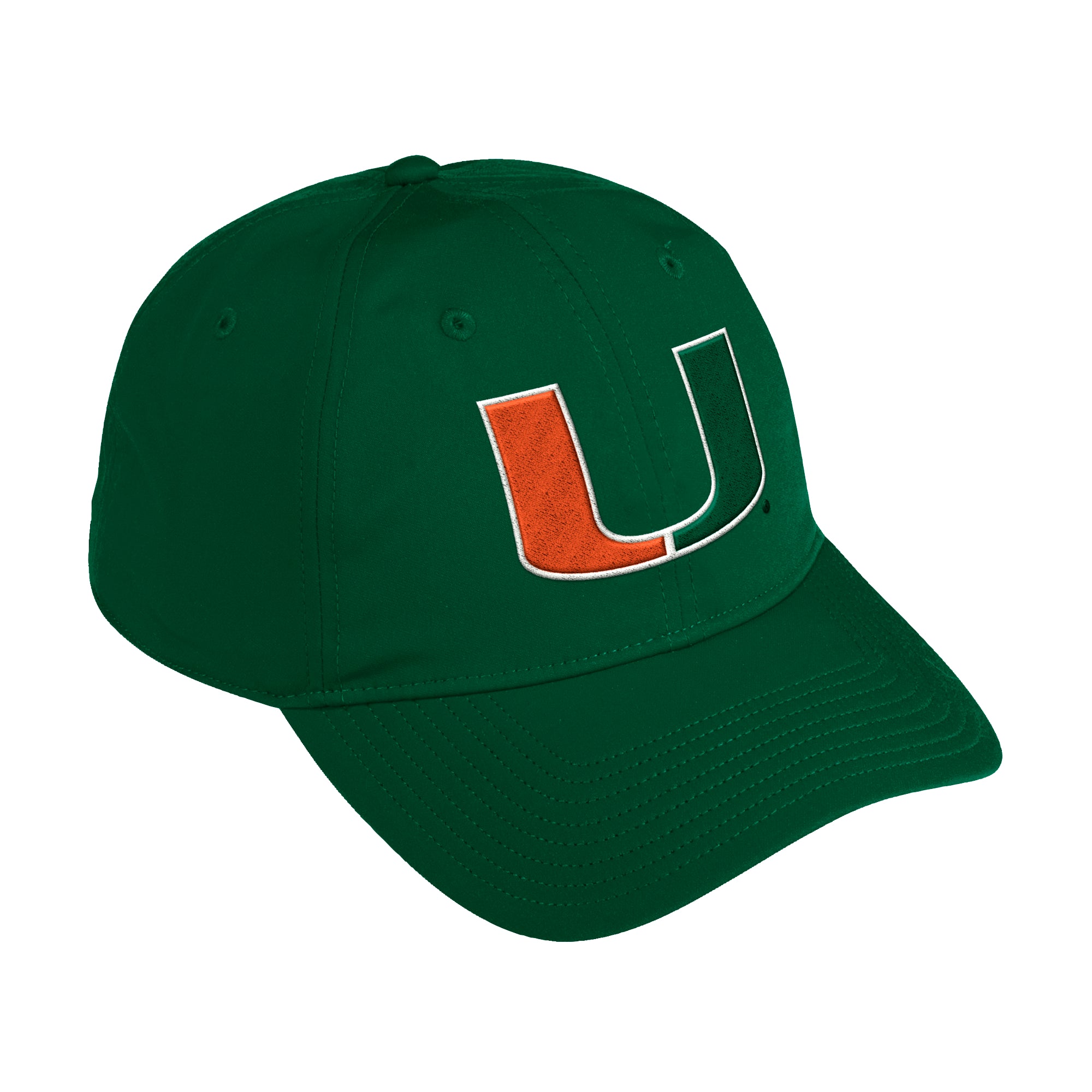 Miami Hurricanes adidas Coaches Slouch Adjustable Hat - Green