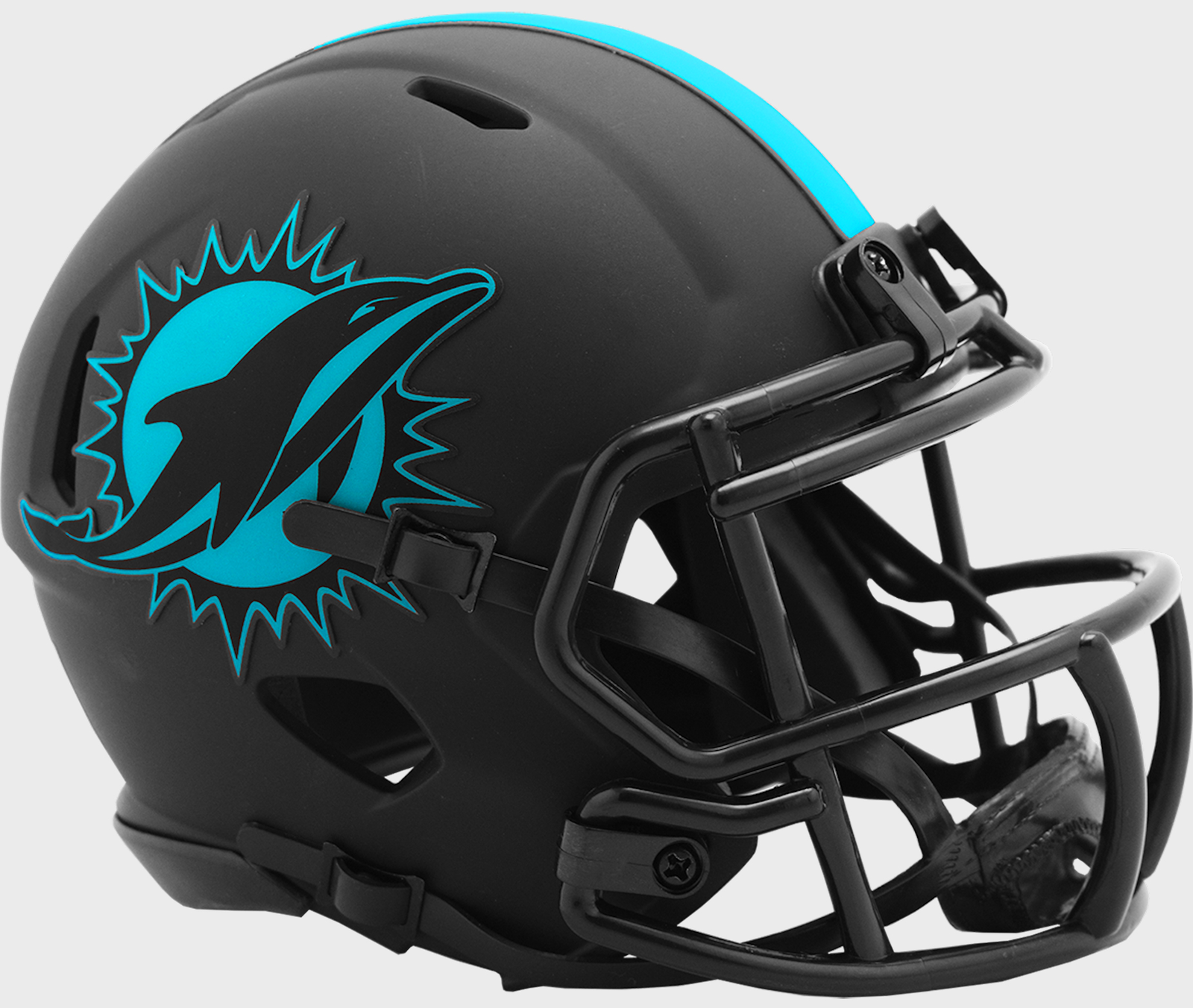 Miami Dolphins Limited Edition Eclipse Full Size Authentic Speed Helmet - Black