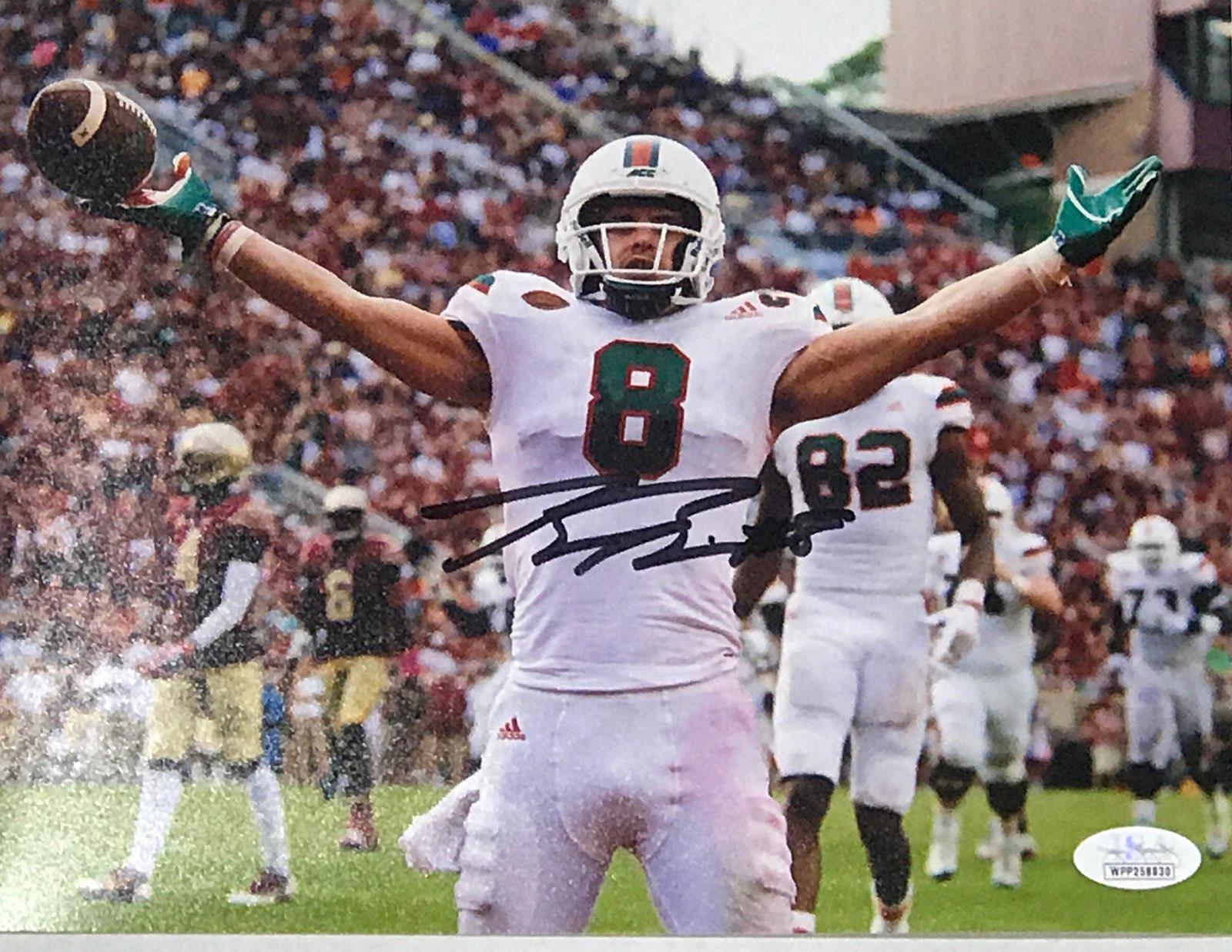 Braxton Berrios Signed Photo- FSU TD Celebration