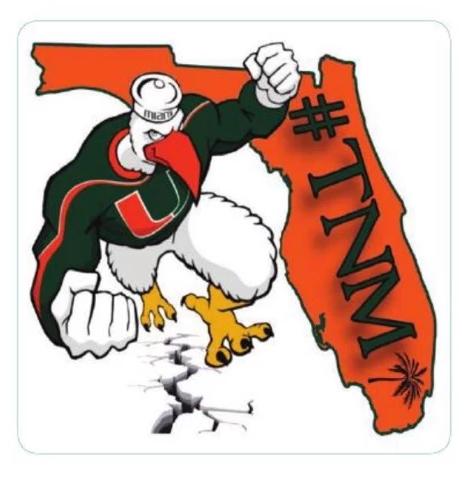 Miami Hurricanes Flippy Magz TNM Don't Be a Fan Later Reversible Magnet