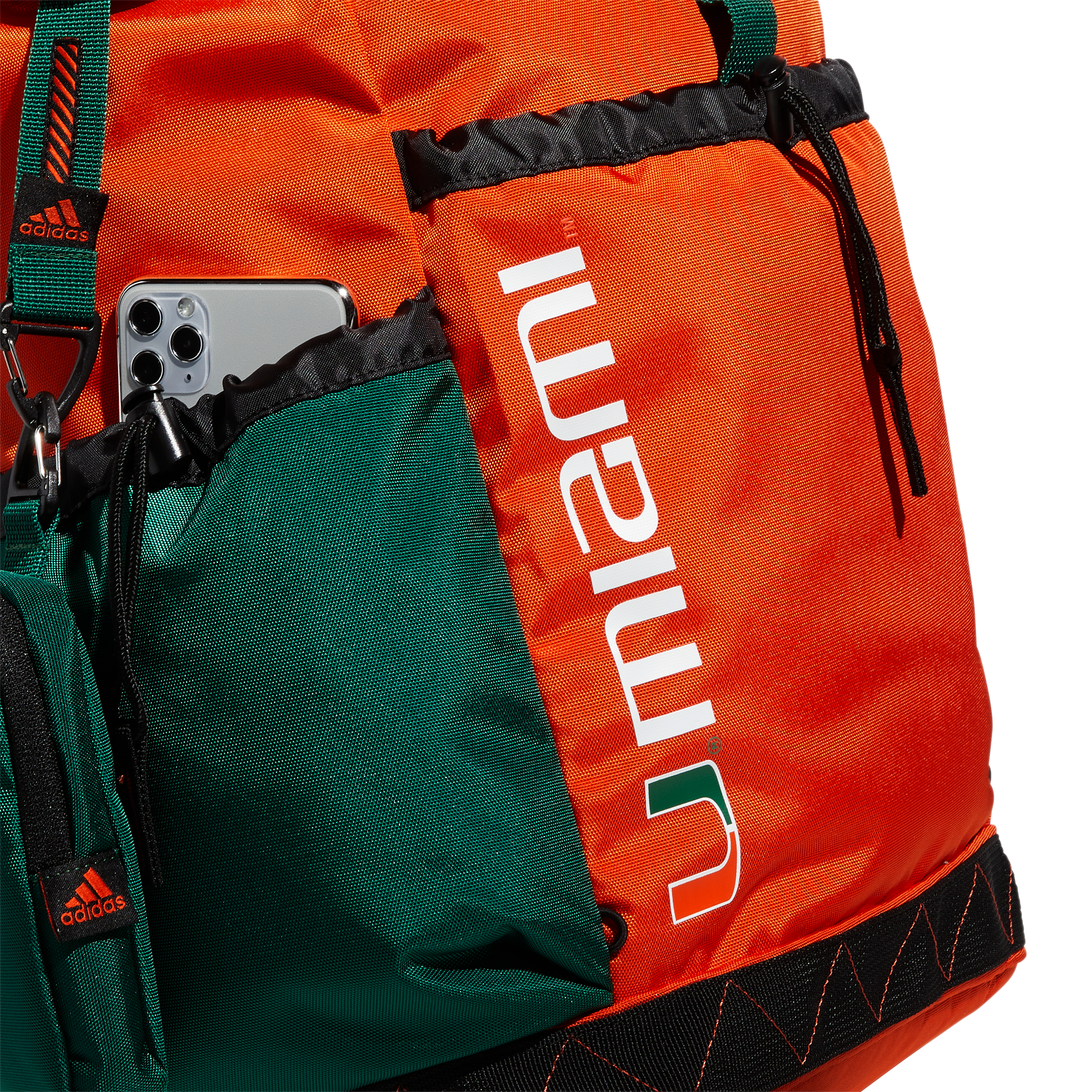 Miami Hurricanes adidas Utility Premium Backpack - Orange