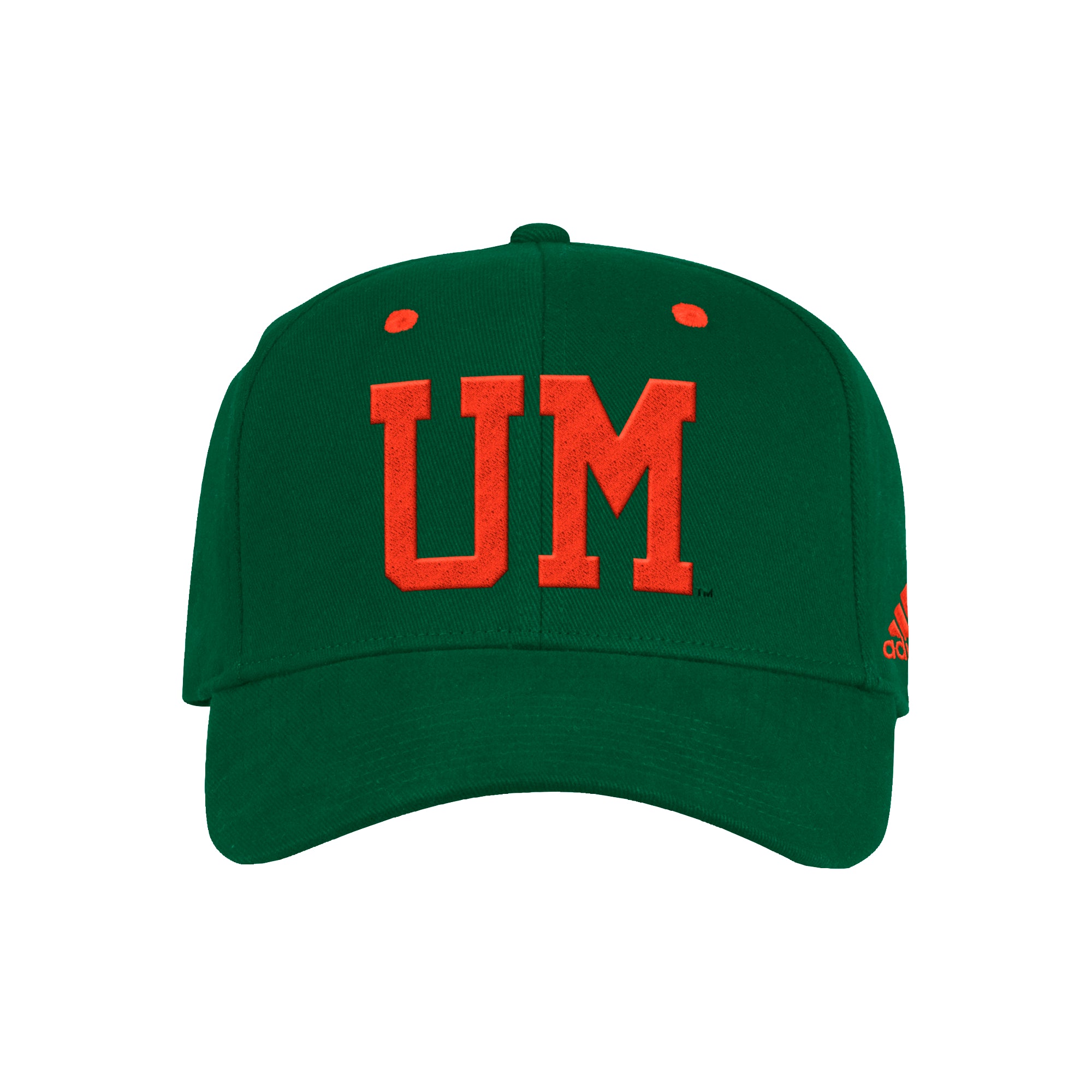 Miami Hurricanes adidas Local Coaches Structured Flex Hat - Green