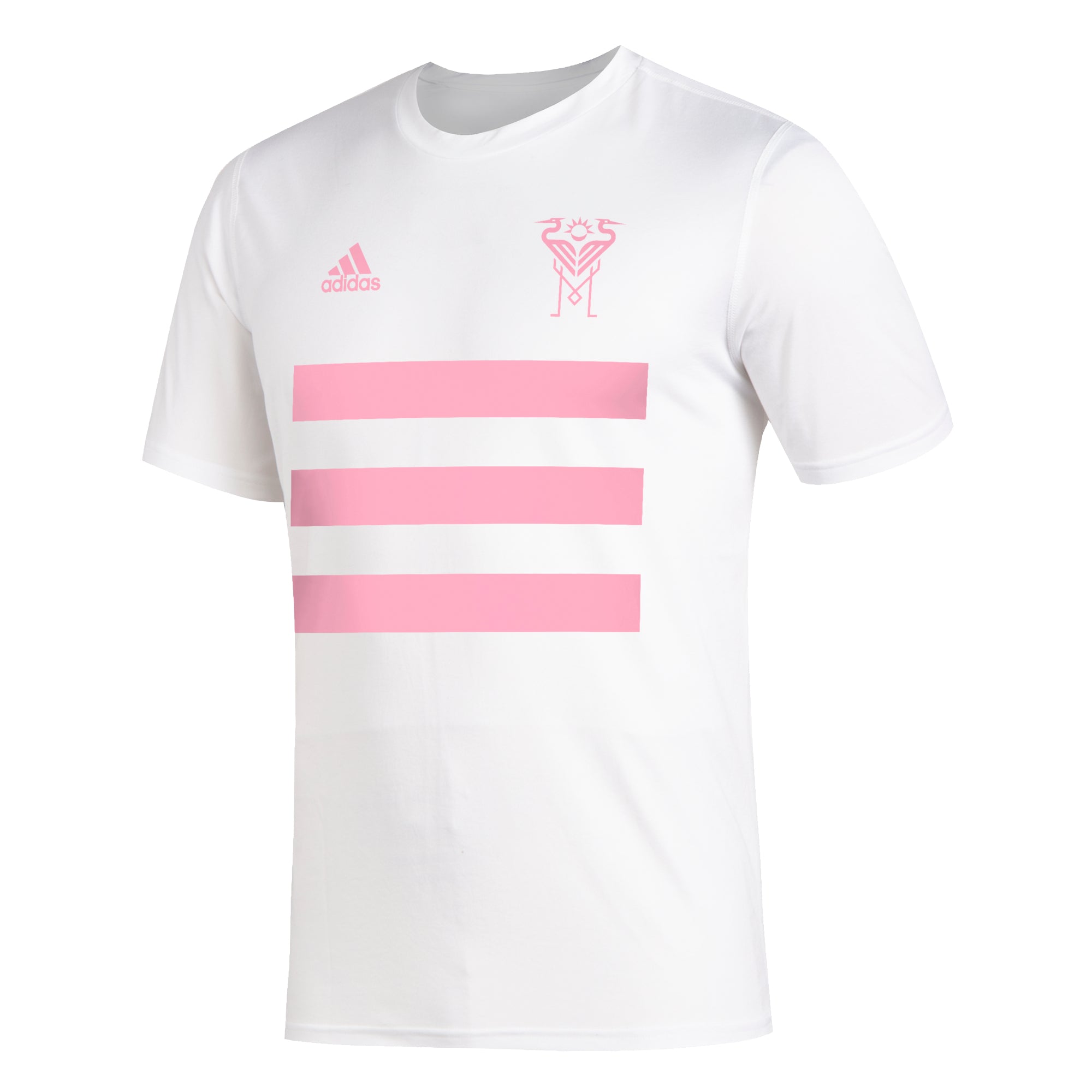 Inter Miami CF 2021 adidas Creator SS Men's Three Stripes T-Shirt - Wh