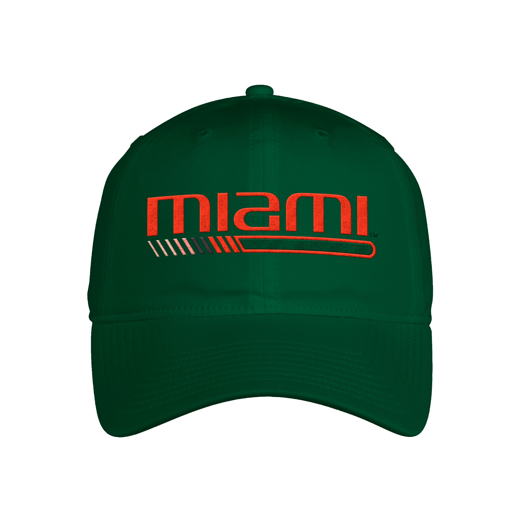 Miami Hurricanes adidas Coaches Slogan Adjustable Hat - Green