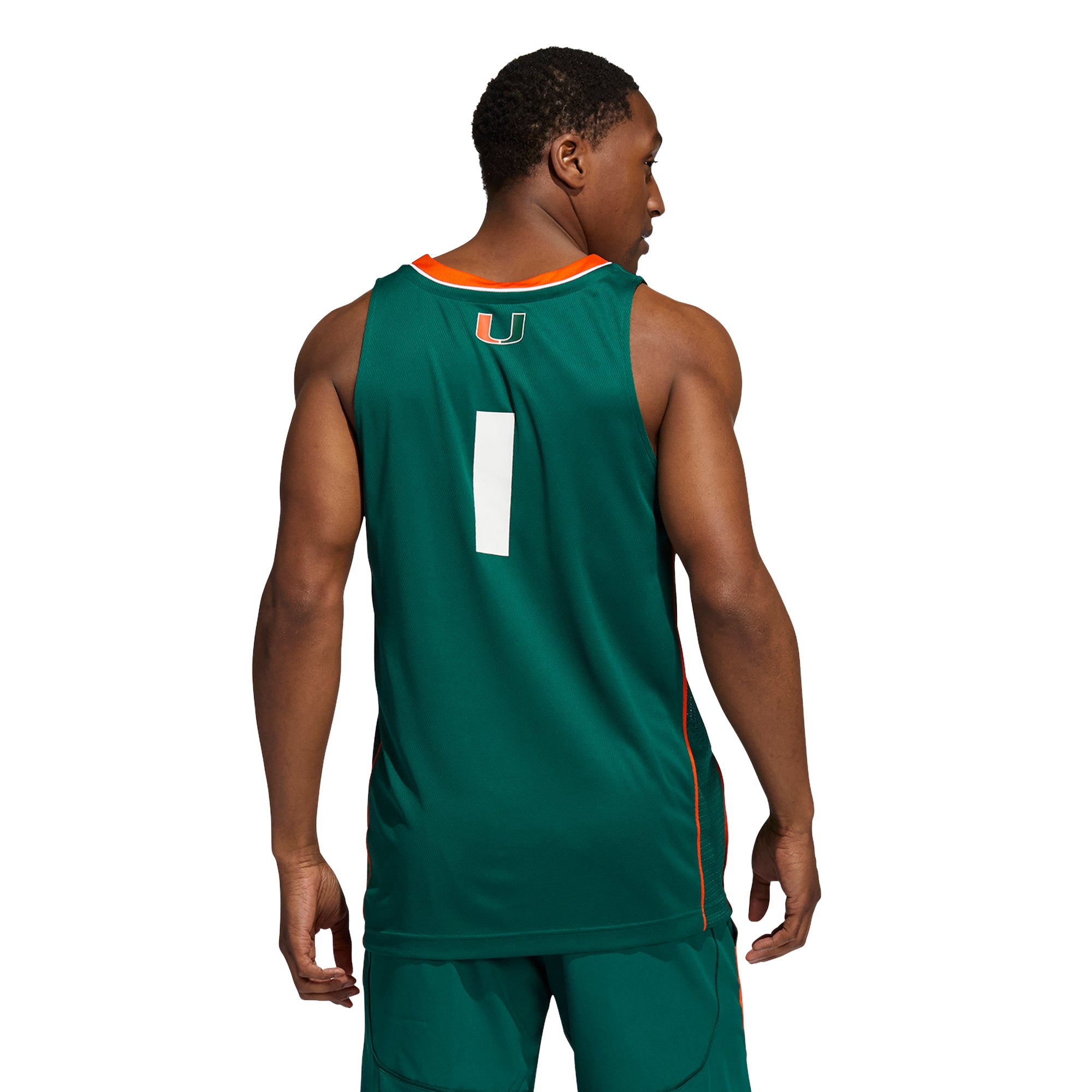 Miami Hurricanes adidas Swingman Basketball Jersey - Green