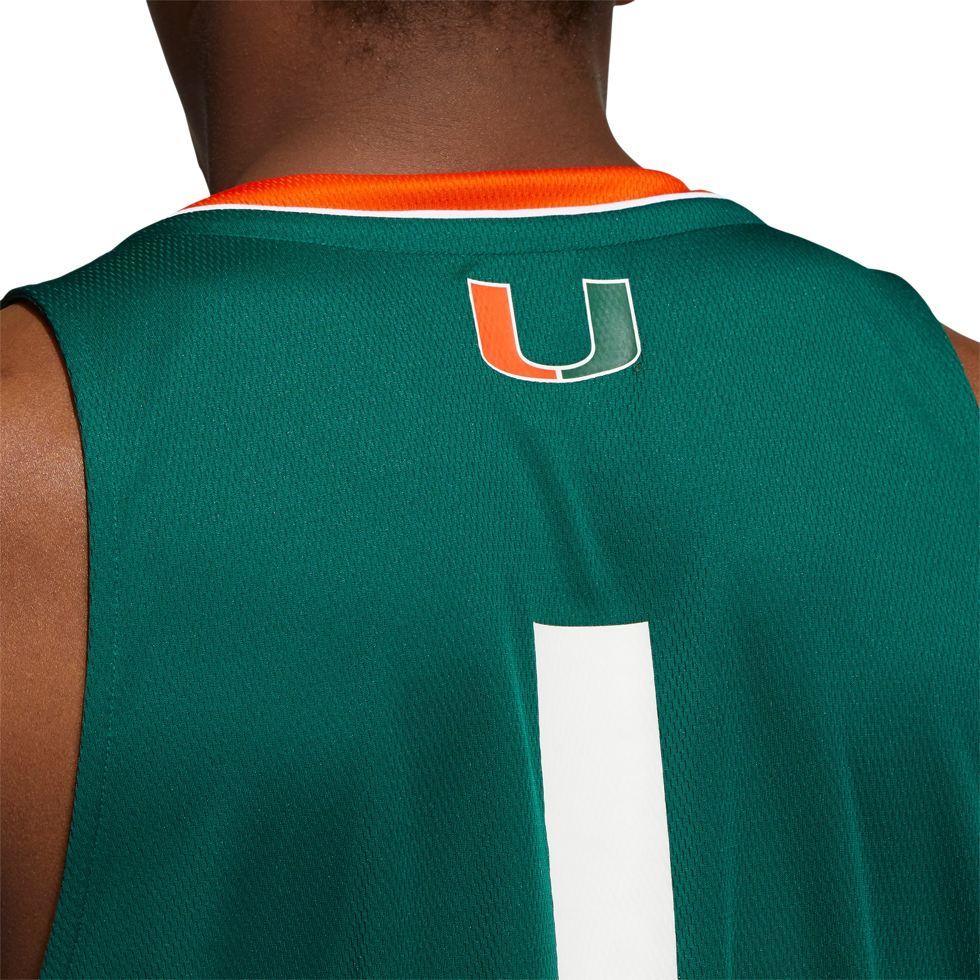 Miami Hurricanes adidas Swingman Basketball Jersey - Green