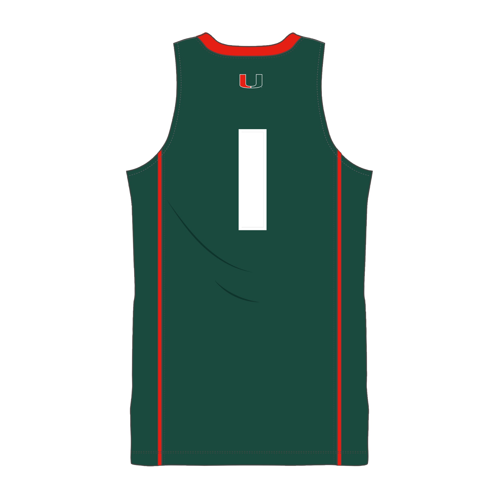 Miami Hurricanes adidas Swingman Basketball Jersey - Green