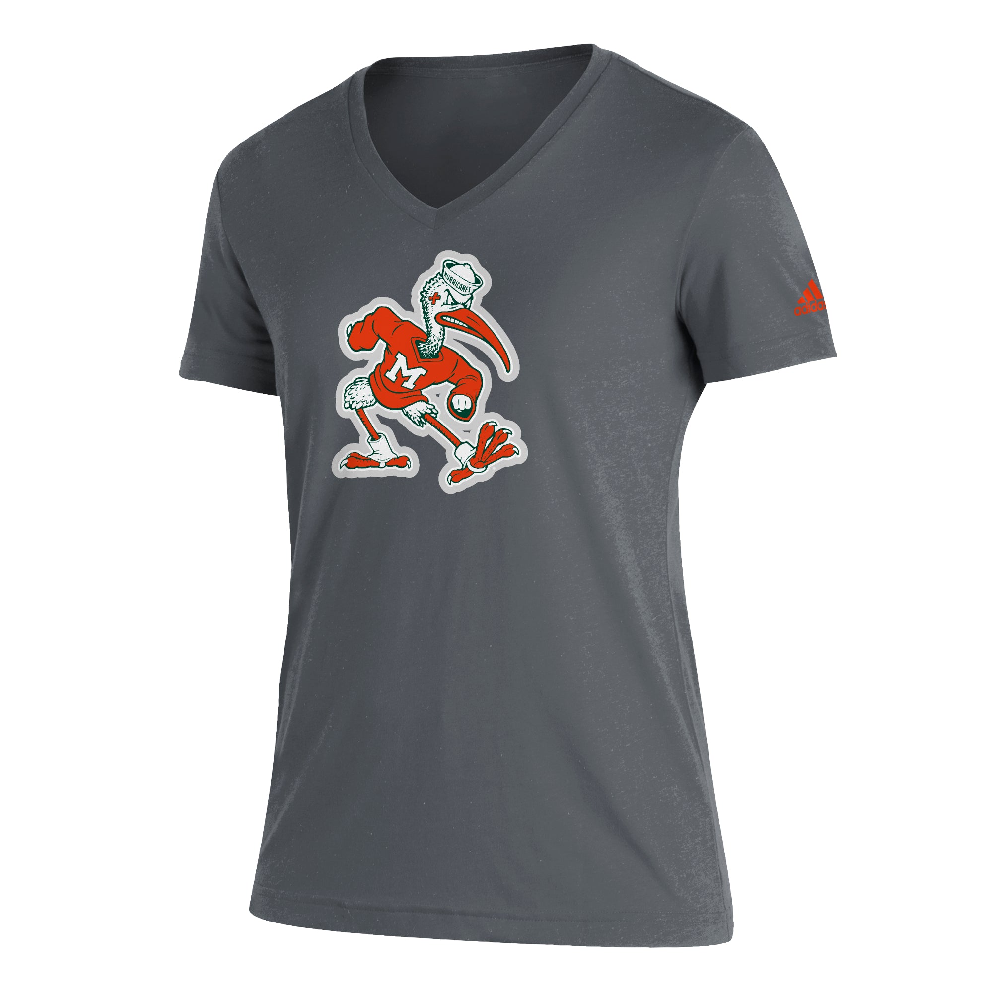 Miami Hurricanes adidas Women's Sebastian Tr-Blend T-Shirt - Grey