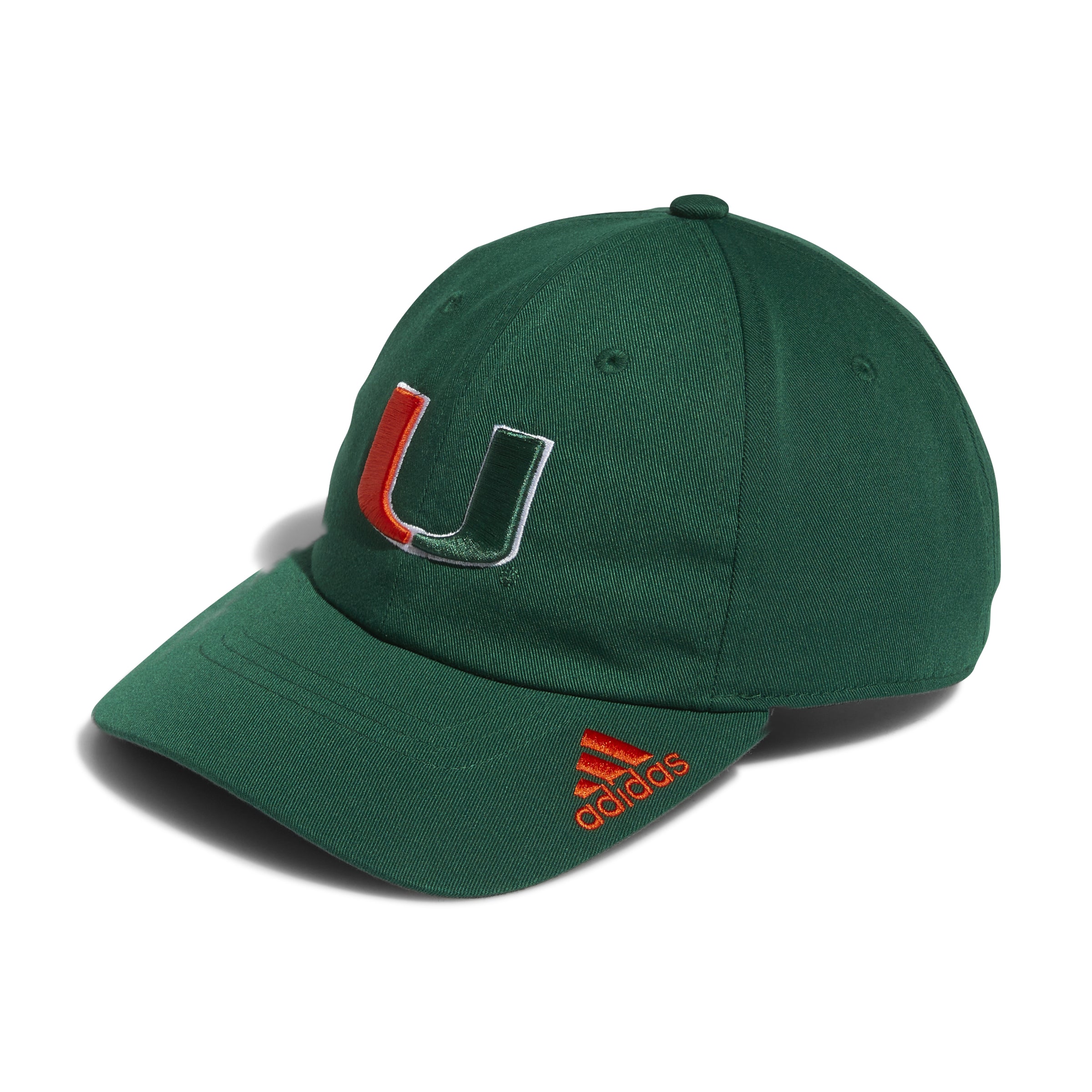 Miami Hurricanes adidas Adjustable Slouch Hat Green