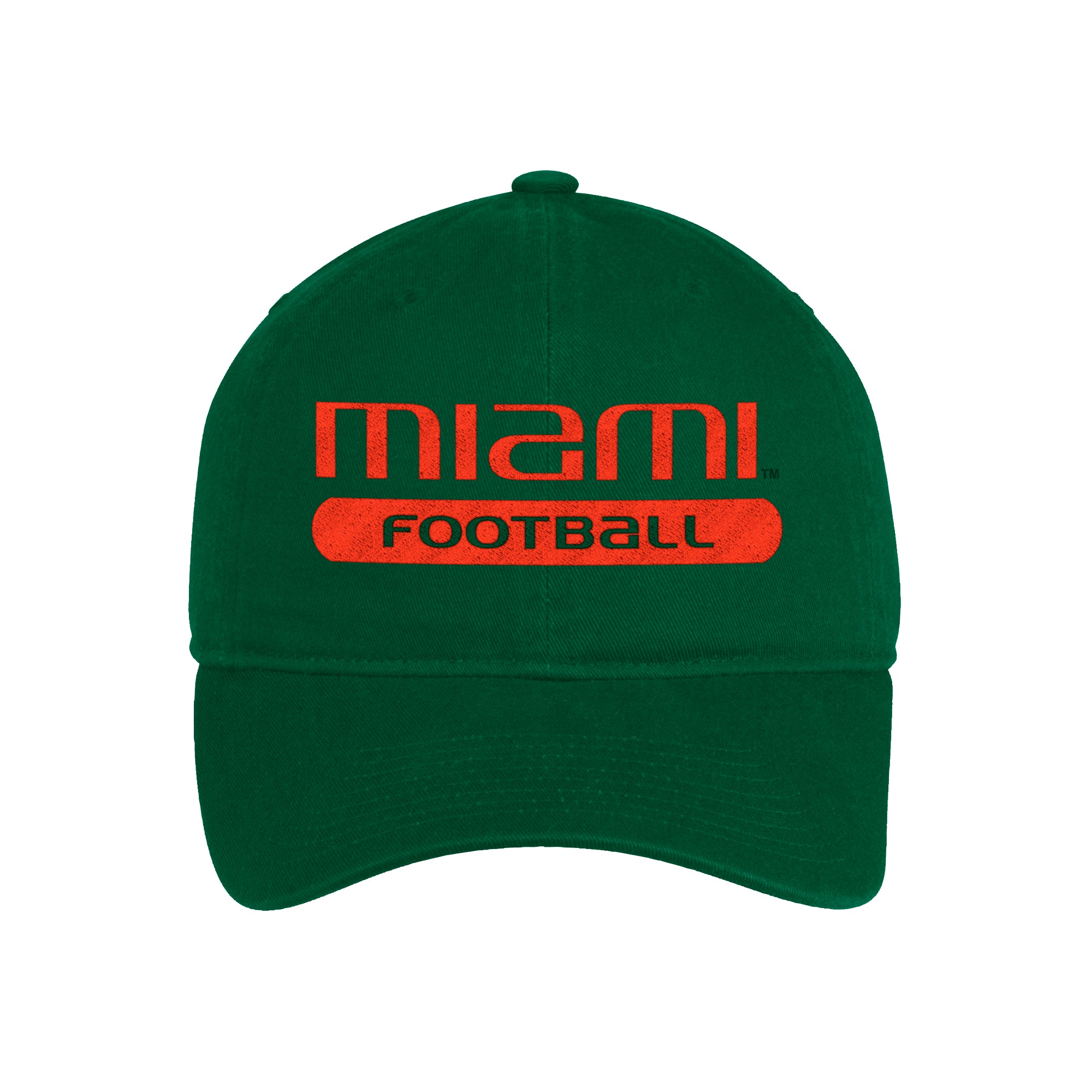 Miami Hurricanes adidas Football Slouch Adjustable Hat - Green