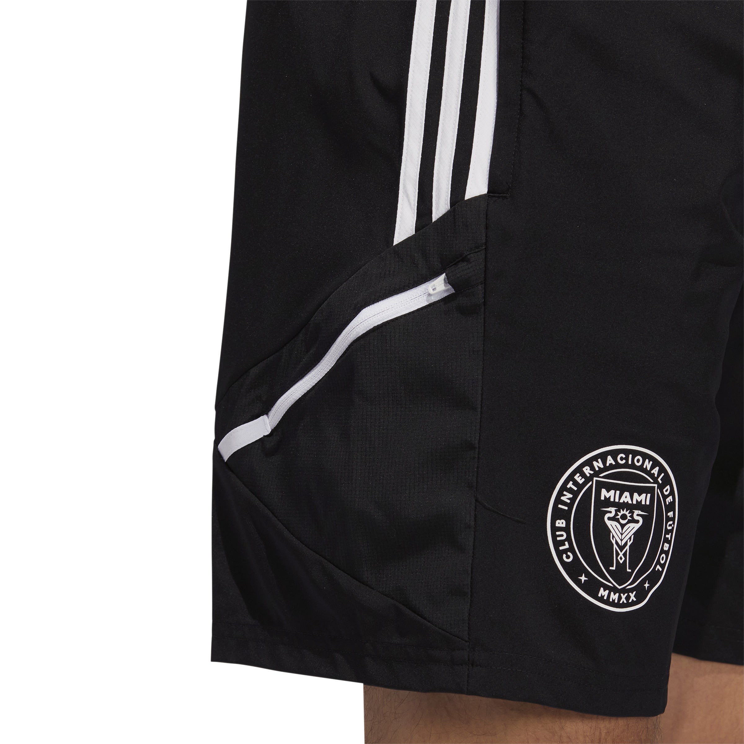 Inter Miami CF adidas 3-Stripe Training Shorts - Black