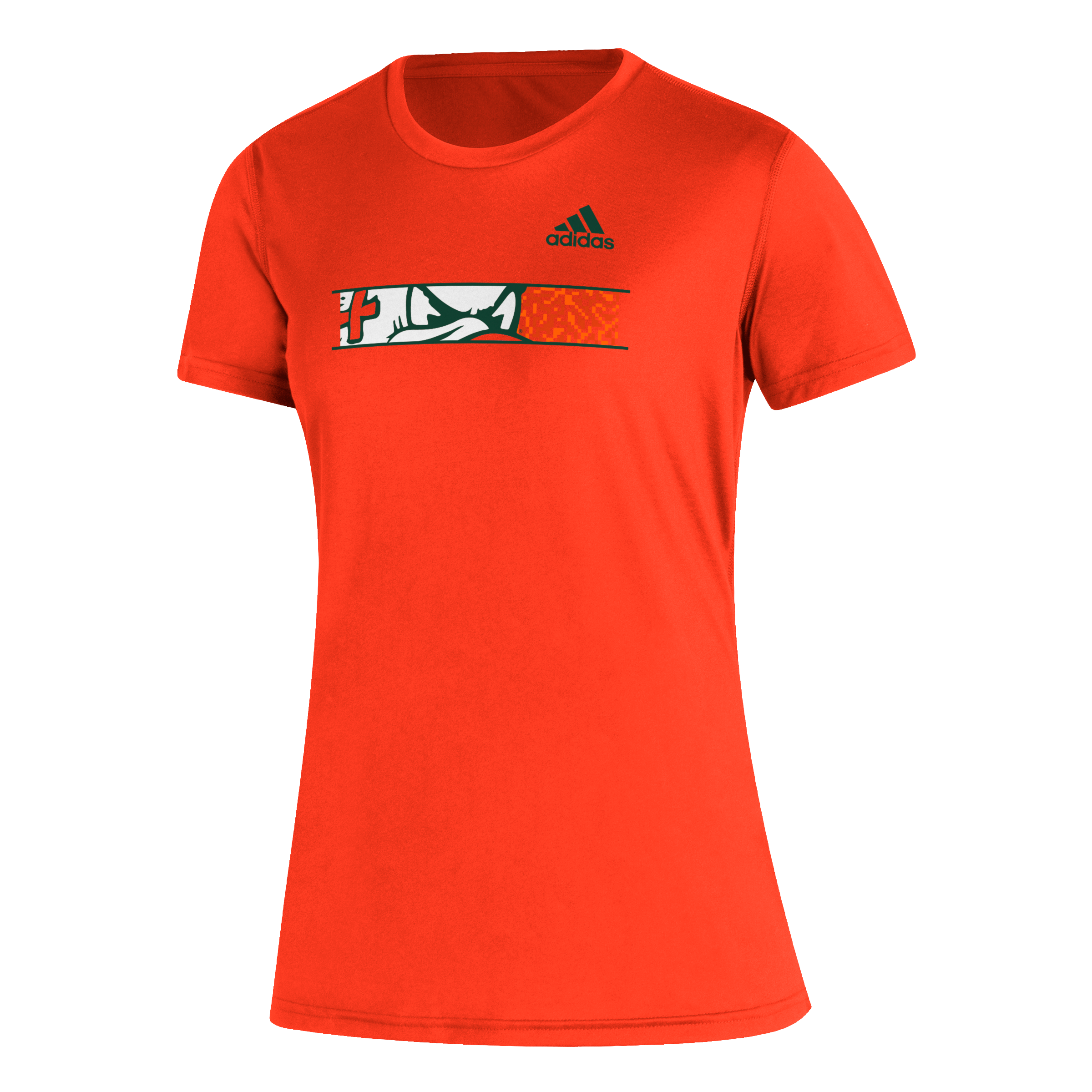 Orange adidas shirt sales women's