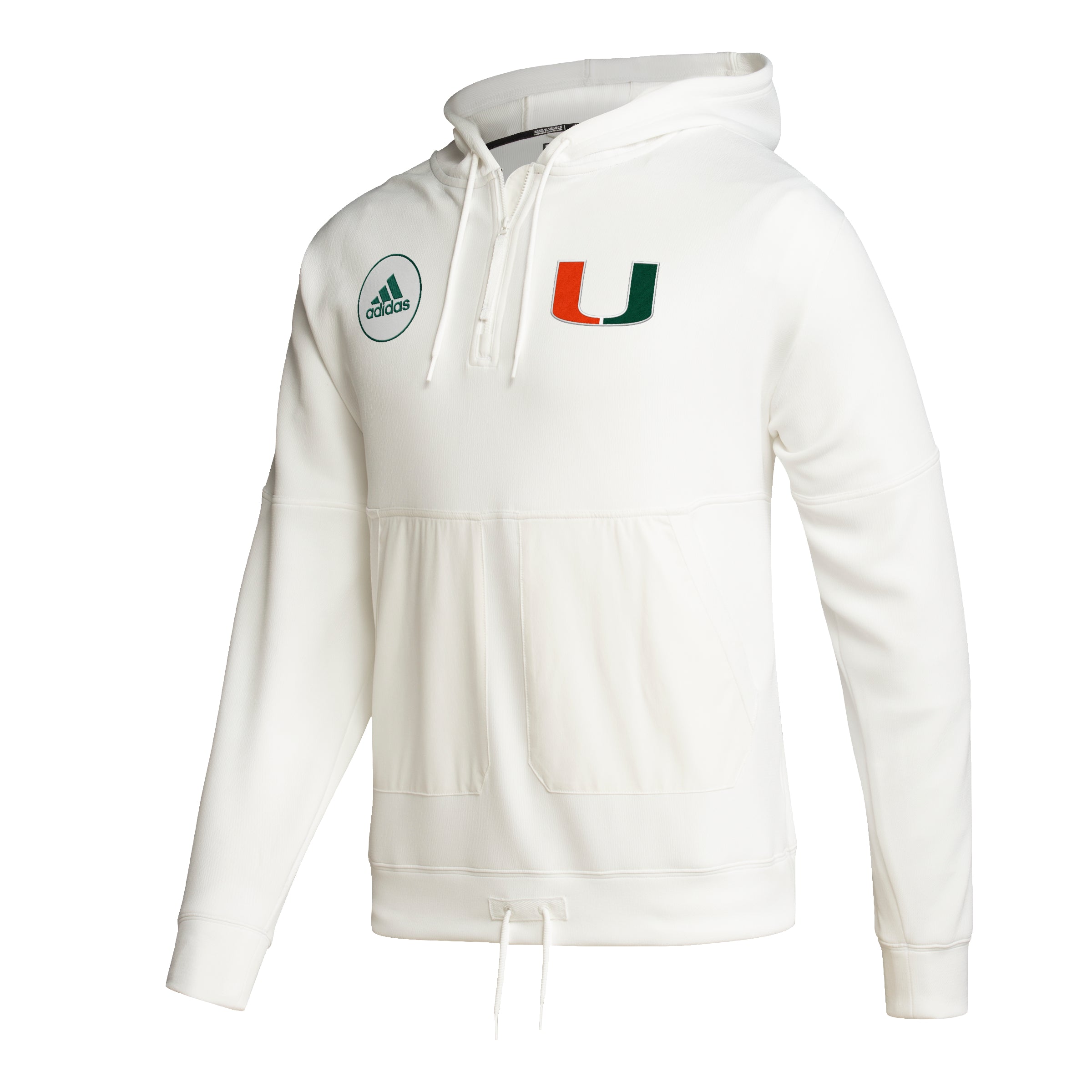White adidas zip hoodie hotsell