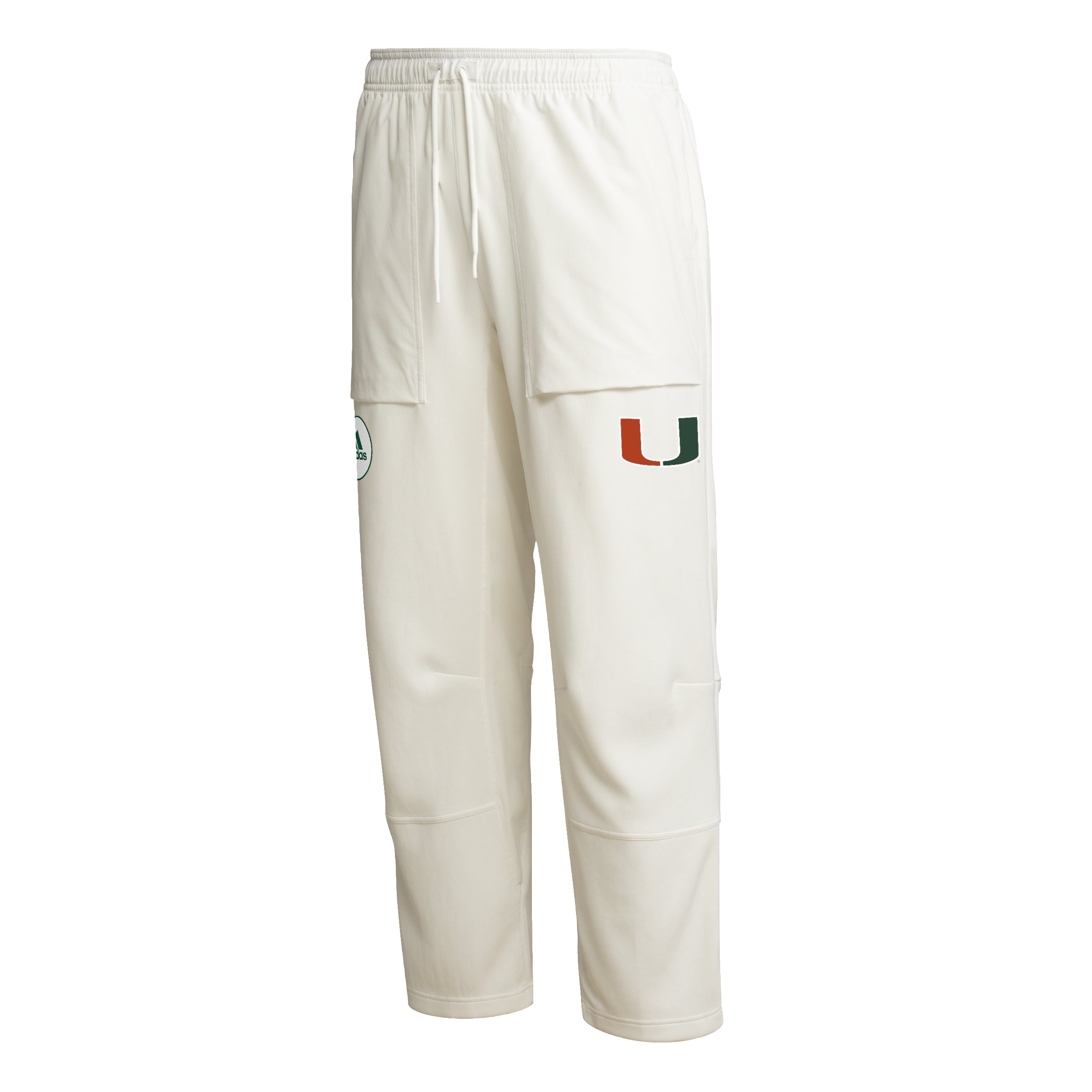 Miami Hurricanes adidas Zero Dye AEROREADY Pants - White Cream