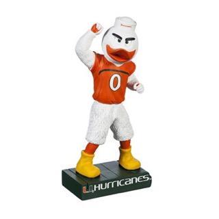 Miami Hurricanes Sebastian Mascot Statue - 12"