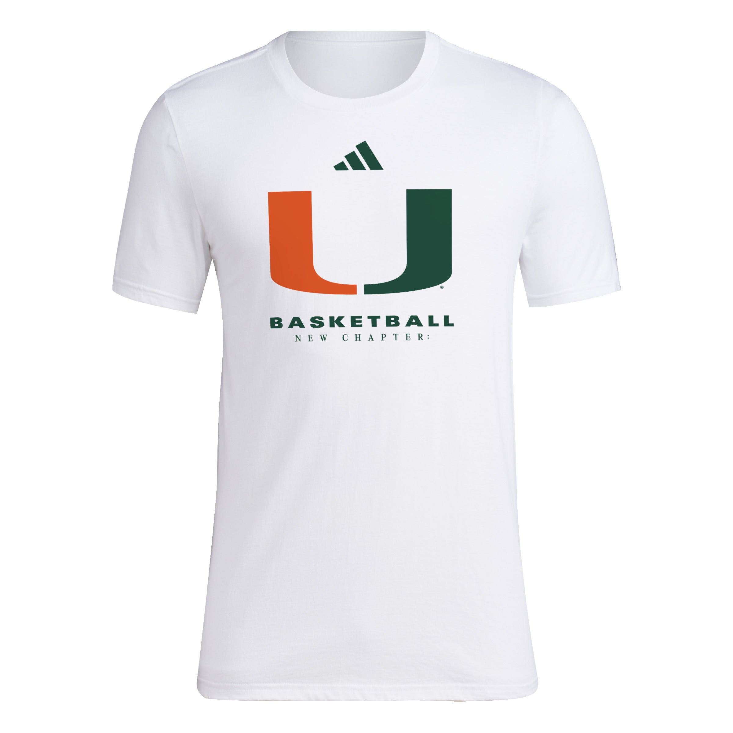 Miami Hurricanes adidas Tournament On Court Fresh T-Shirt - White