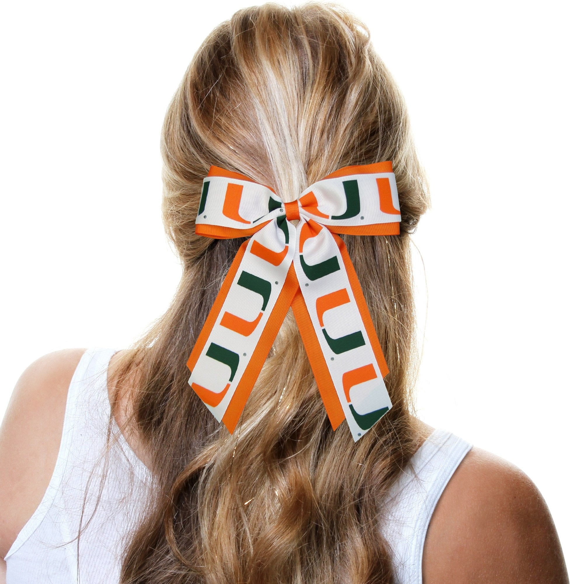 Miami Hurricanes Jumbo Cheer Pony Tail Holder