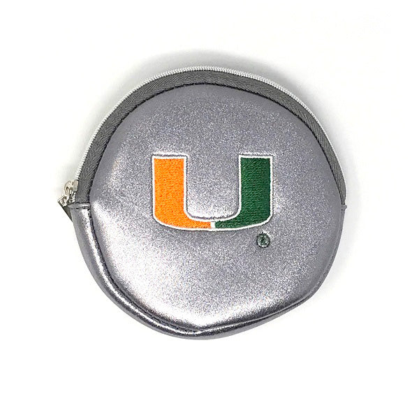 Miami Hurricanes Luca Wallet – Metallic Pewter