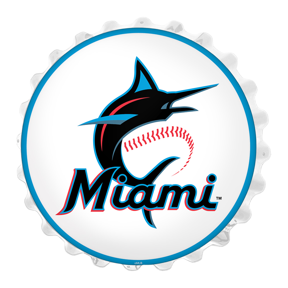 Miami Marlins: Bottle Cap Wall Light