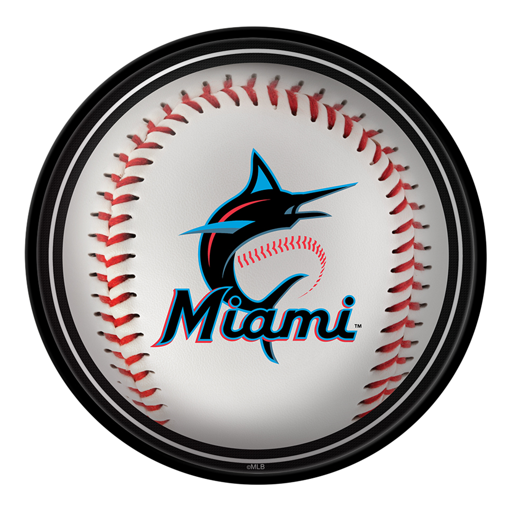 Miami Marlins: Baseball - Modern Disc Wall Sign