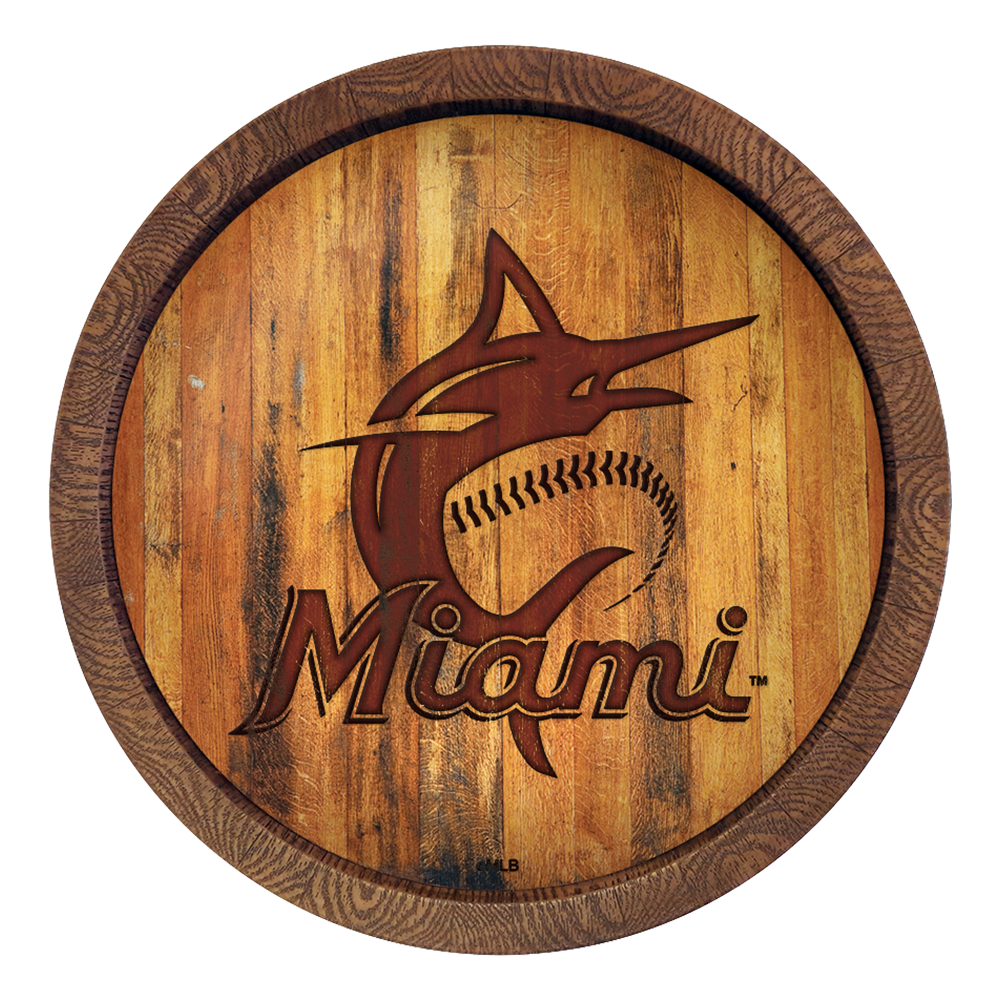 Miami Marlins: Branded "Faux" Barrel Top Sign