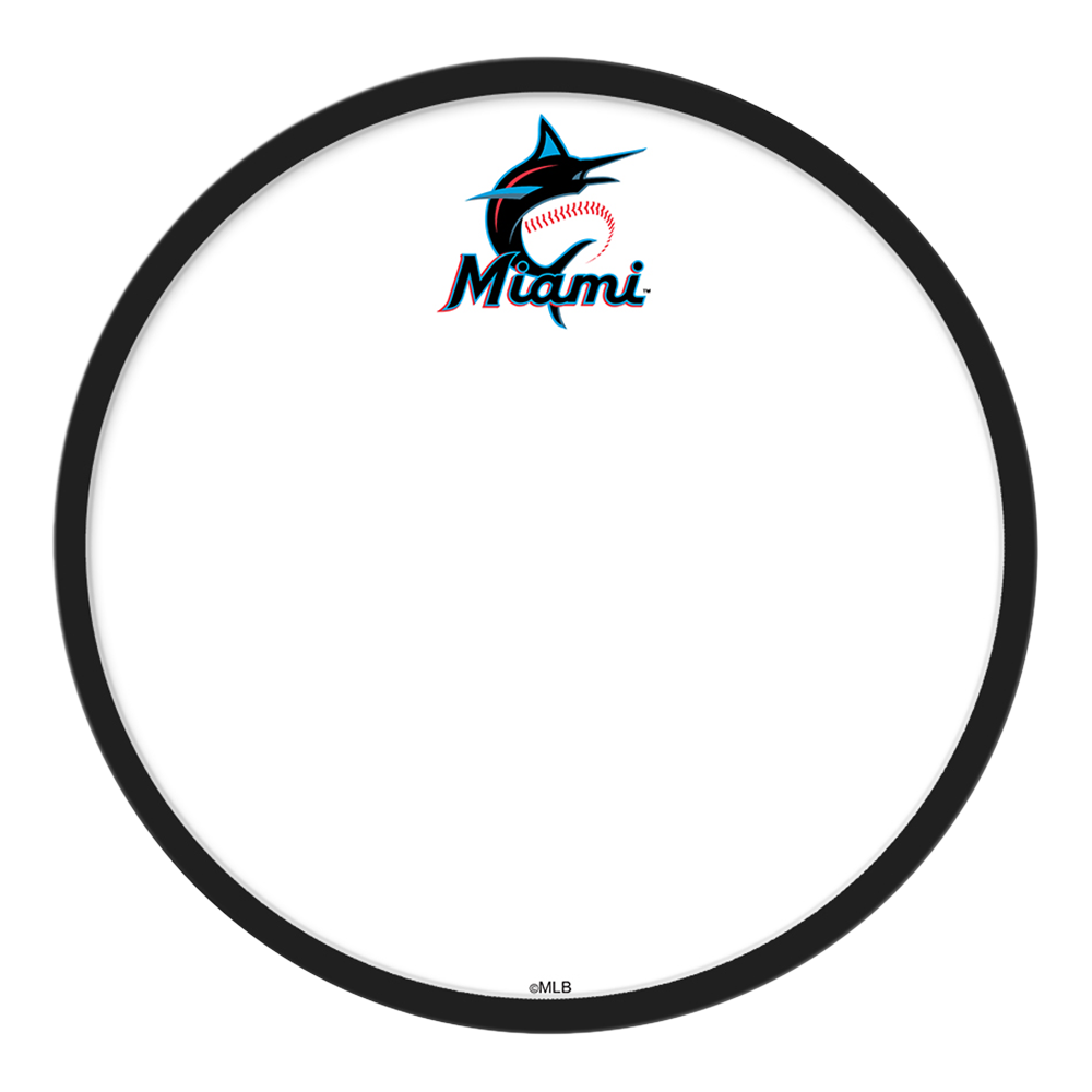 Miami Marlins: Modern Disc Dry Erase Wall Sign