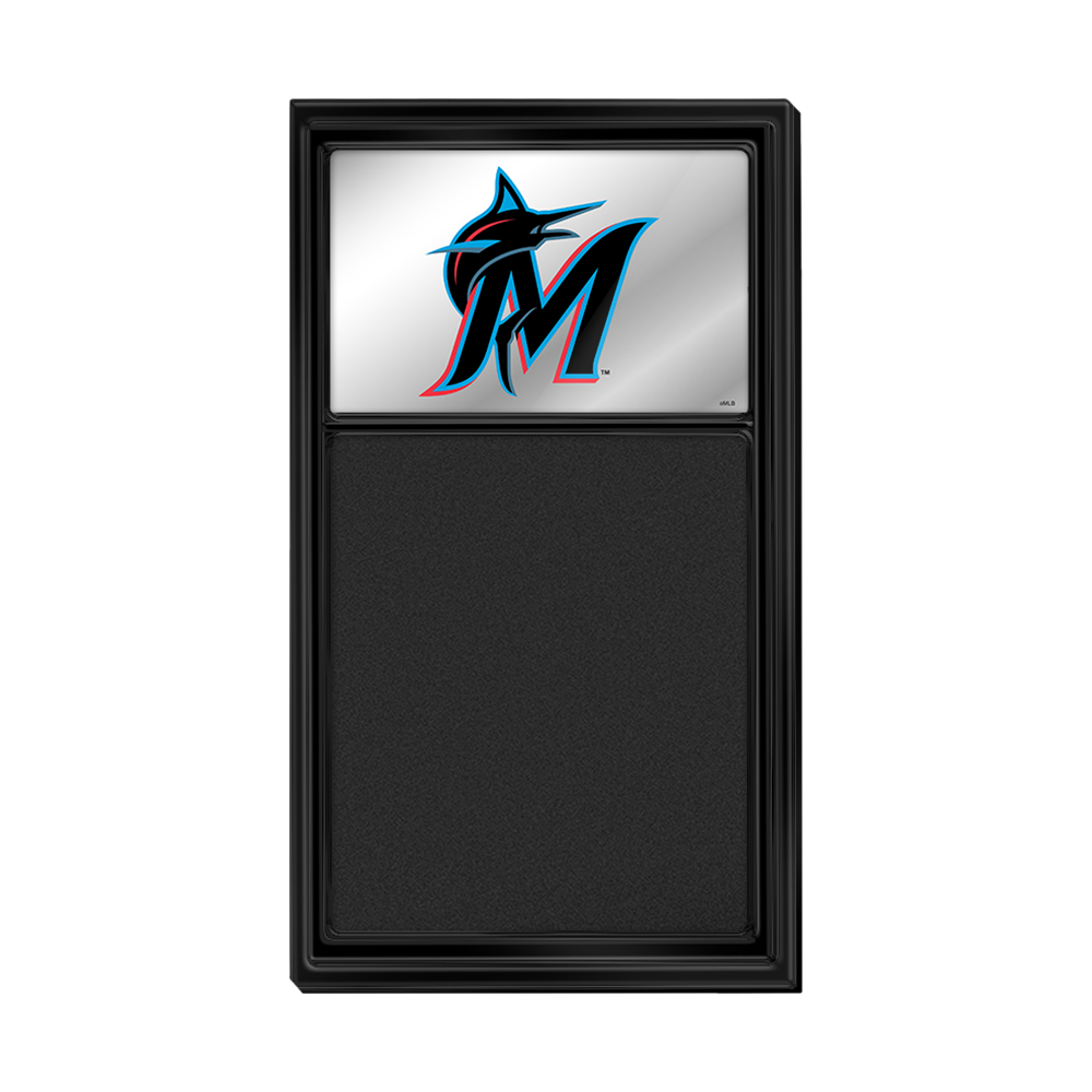 Miami Marlins: Logo - Mirrored Chalk Note Board