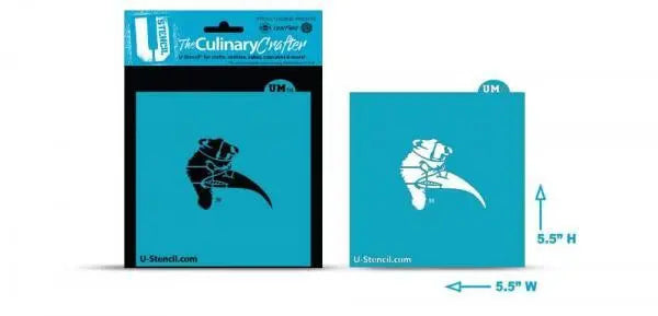 Miami Hurricanes U-Stencil 'Sebastian' Culinary Crafter - 5.5" x 5.5"