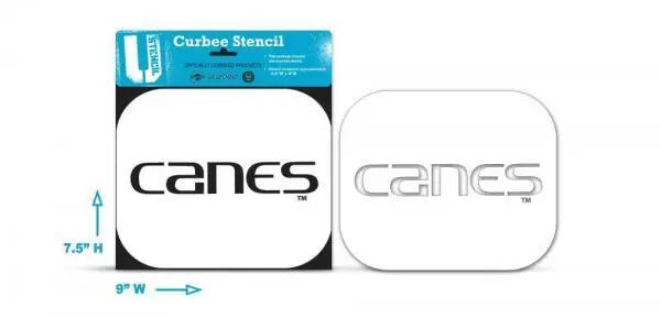 Miami Hurricanes U-Stencil 'Canes' Multi-Purpose Stencil - 7.25" X 8.75"