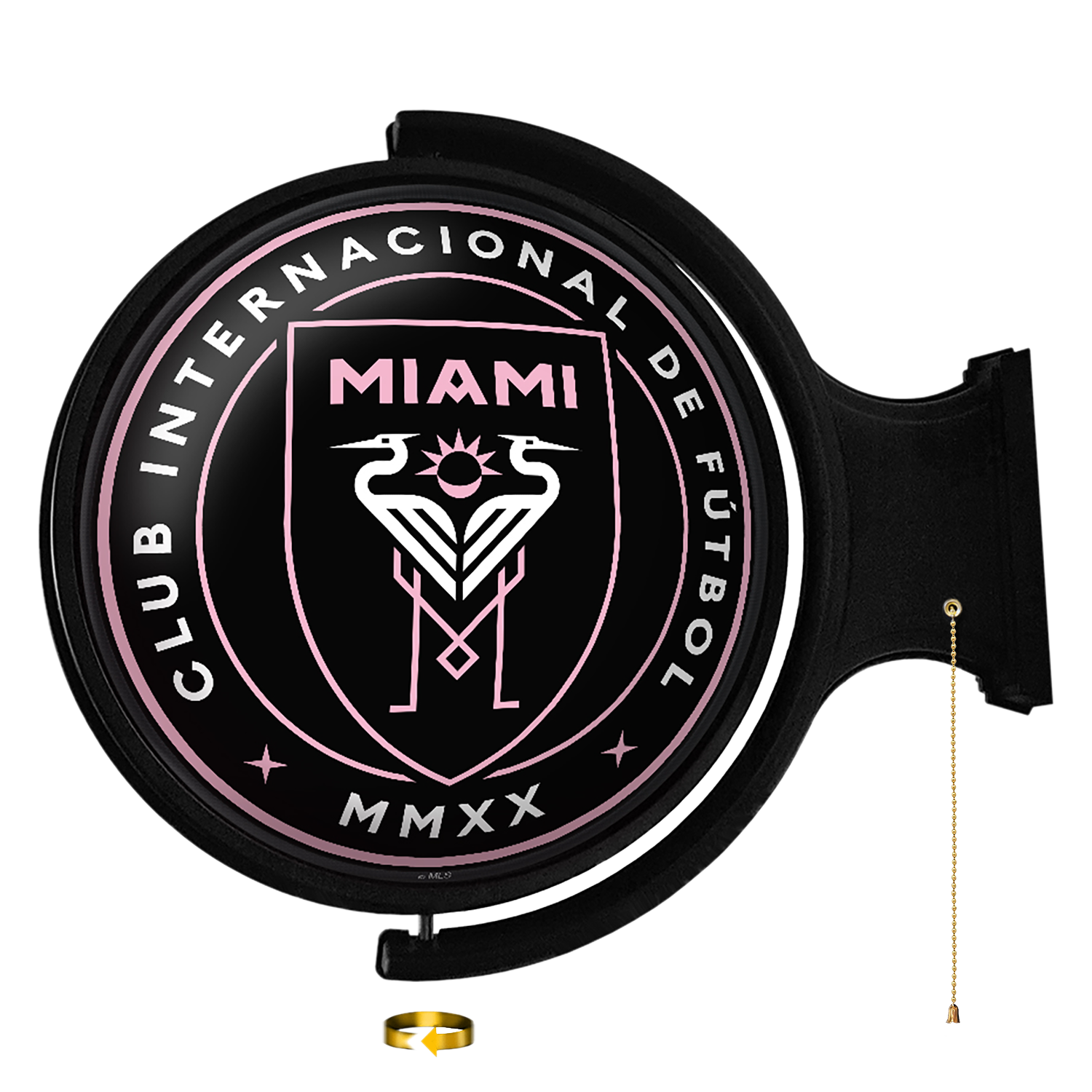 Inter Miami CF: Original Round Rotating Lighted Wall Sign