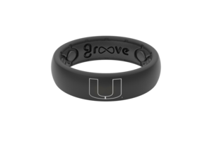 Miami Hurricanes Groove Silicone Rings - Thin