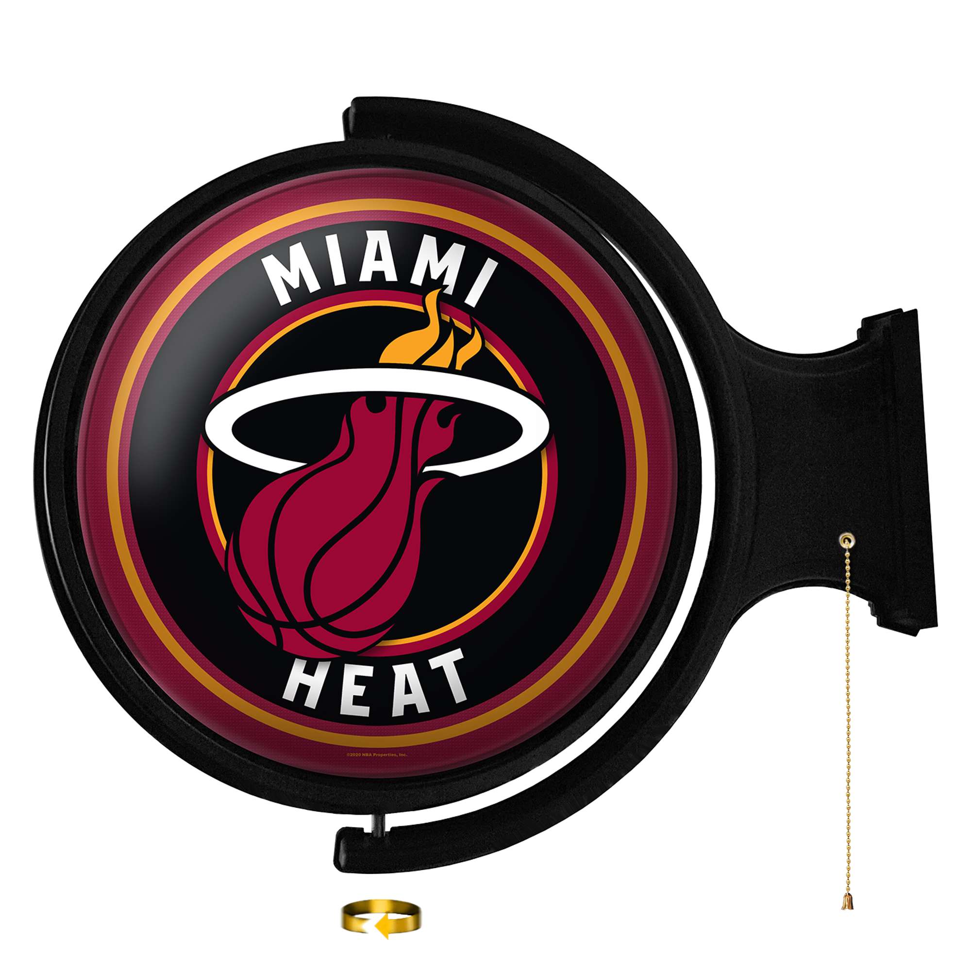 Miami Heat: Original Round Rotating Lighted Wall Sign