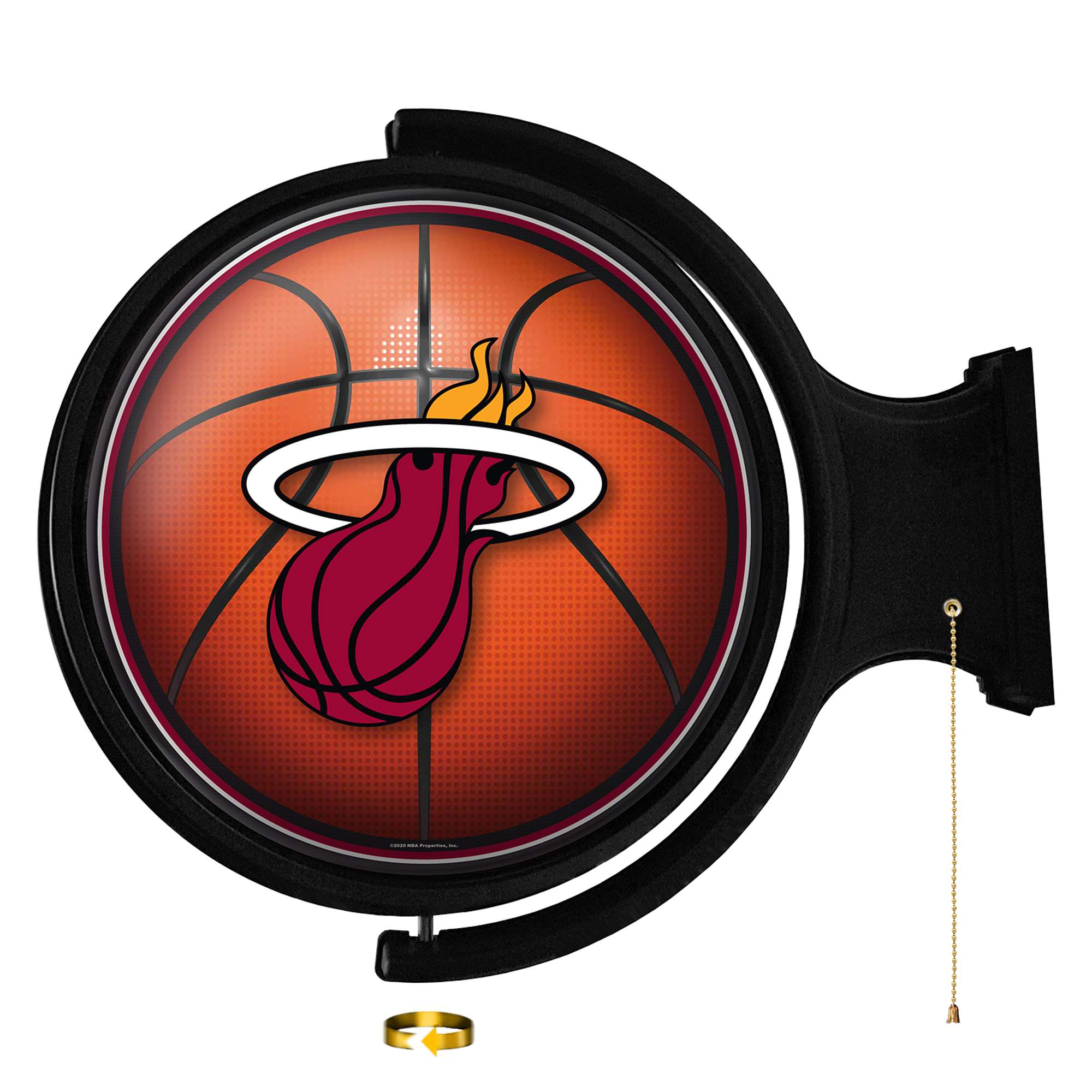 Miami Heat: Basketball - Original Round Rotating Lighted Wall Sign