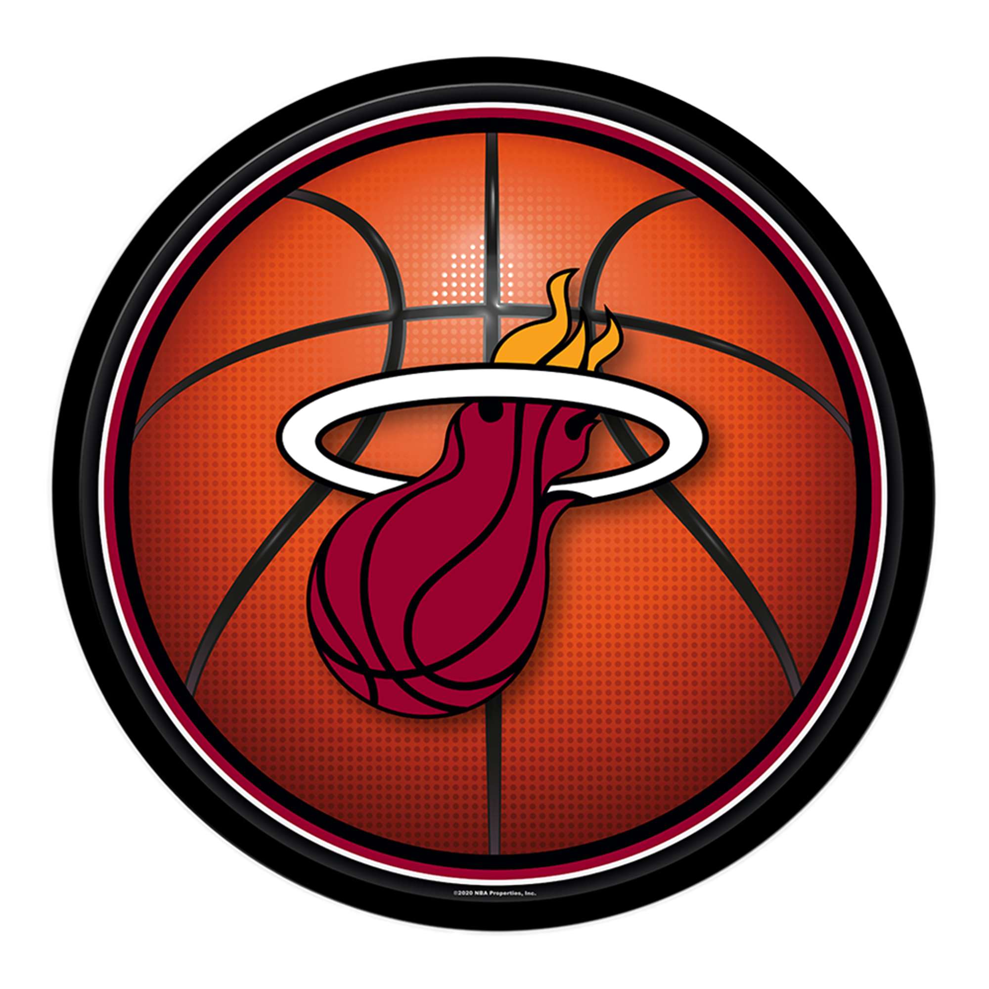 Miami Heat: Basketball - Modern Disc Wall Sign