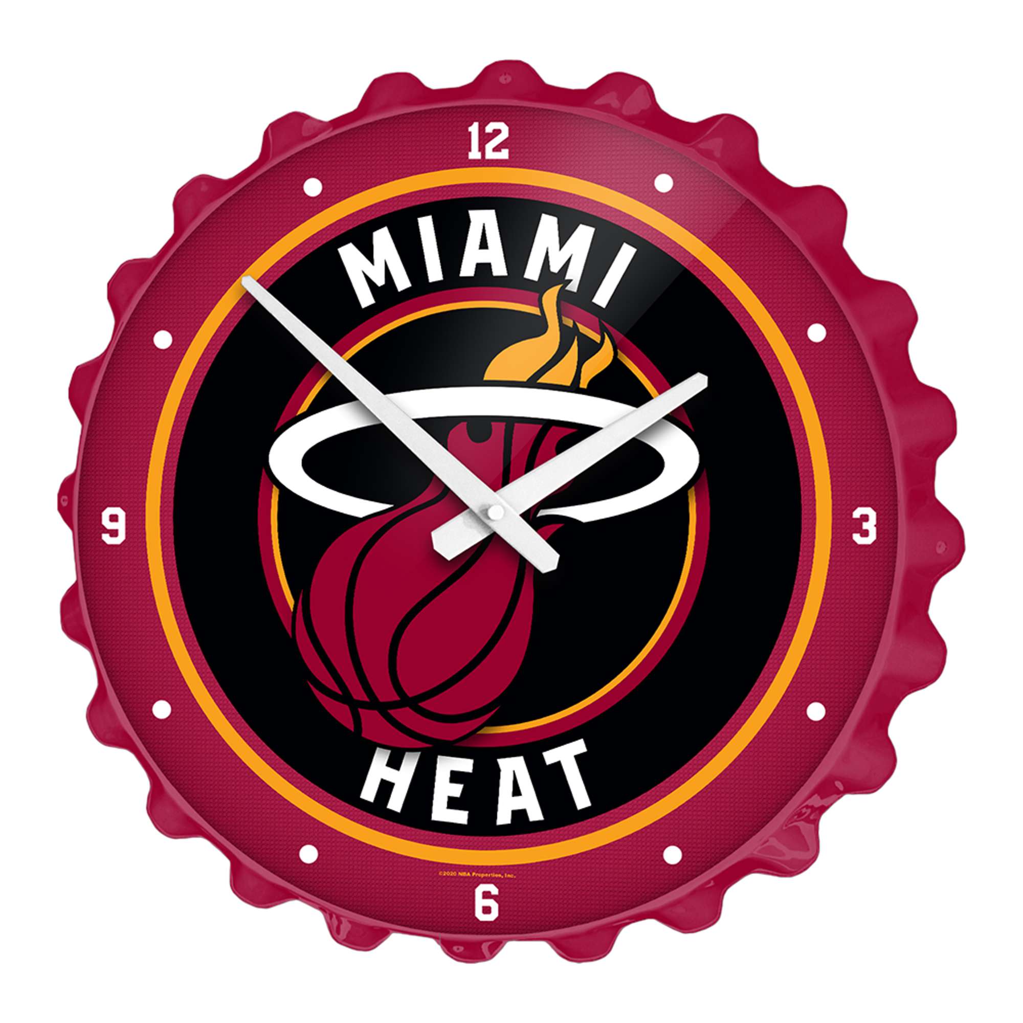 Miami Heat: Bottle Cap Wall Clock