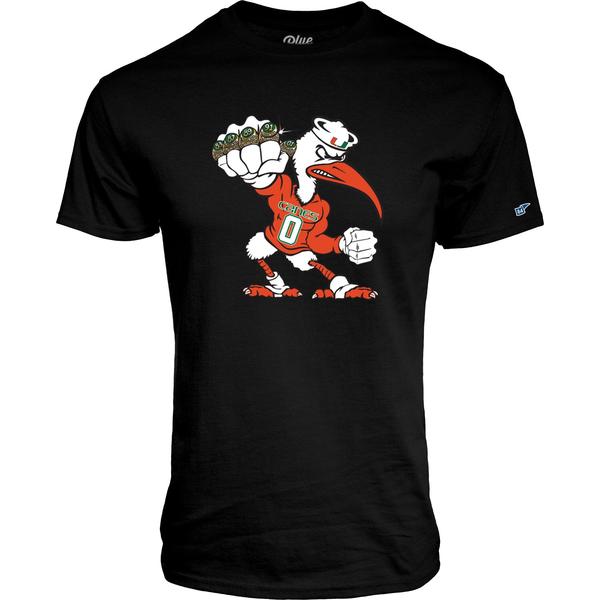 Miami Hurricanes Men's 5 Rings POW T-Shirt - Black