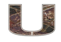 Miami Hurricanes Camo U Decal - 12" - CanesWear at Miami FanWear Decals & Stickers Craftique CanesWear at Miami FanWear