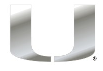Miami Hurricanes Chrome Magnet w/Black Border