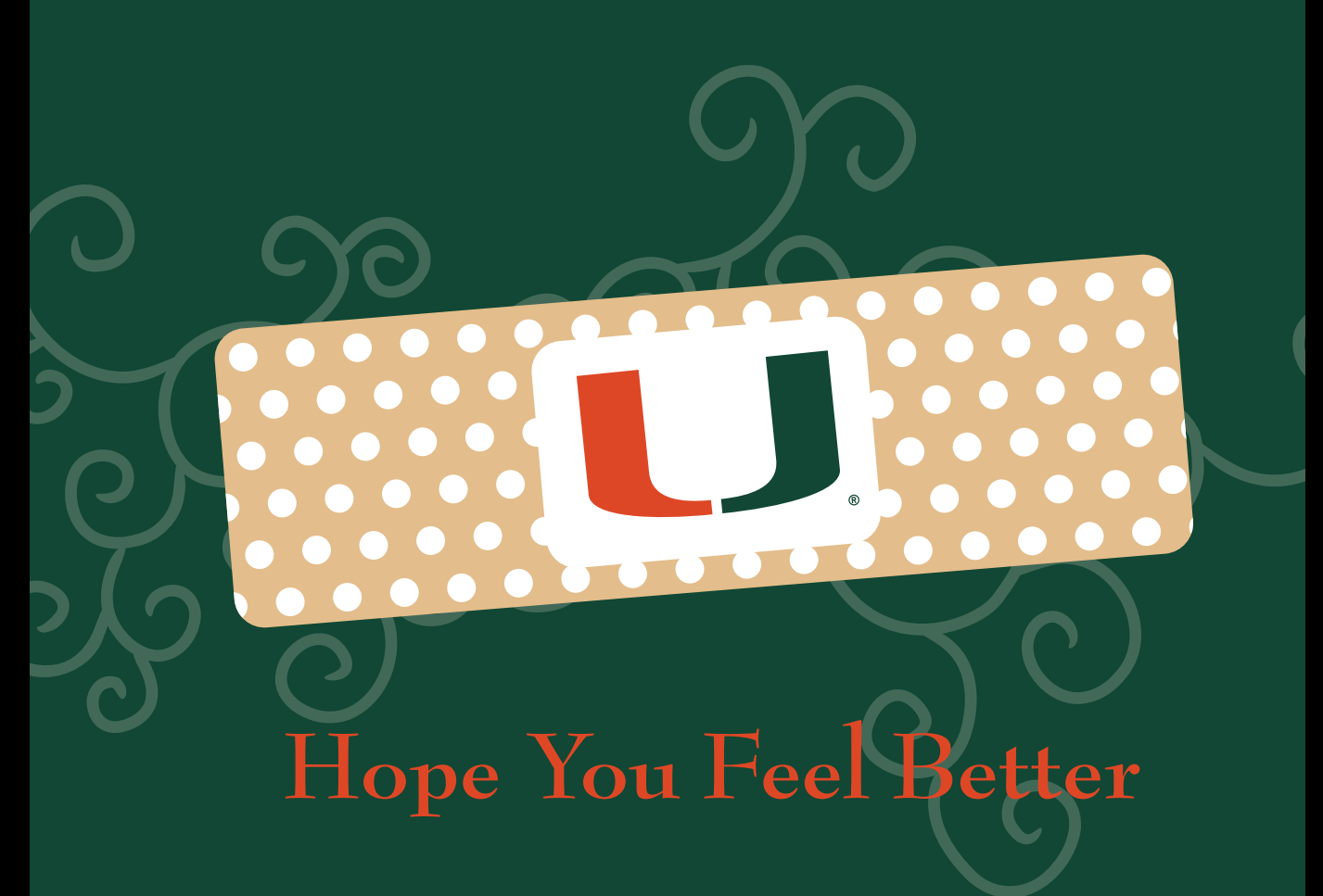 Miami Hurricanes Sympathy Card