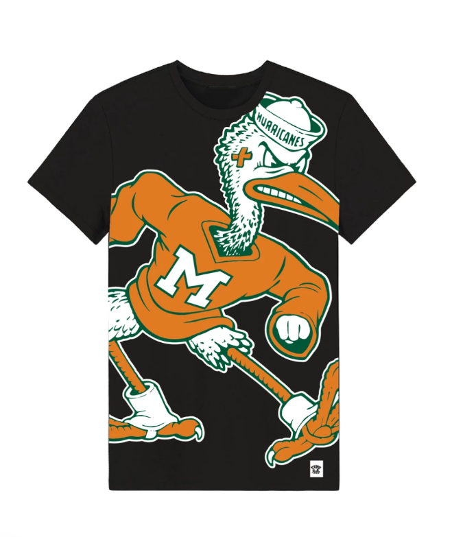 Miami Hurricanes Dyme Lyfe Vintage Sebastian T-Shirt - Black