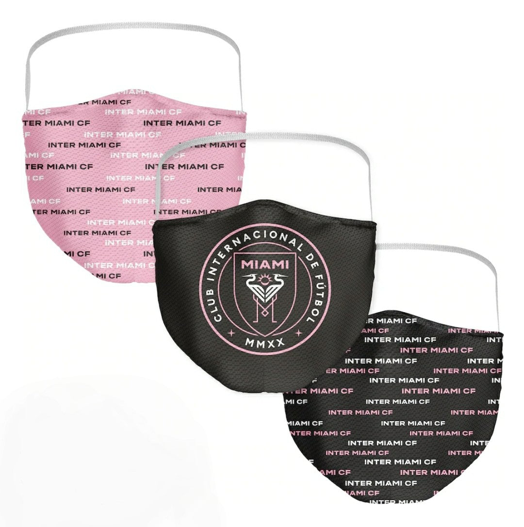 Inter Miami CF Team Face Coverings - 3pk