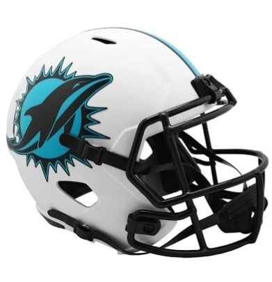 CUSTOM*** MIAMI DOLPHINS NFL Riddell Full Size SPEED Football Helmet