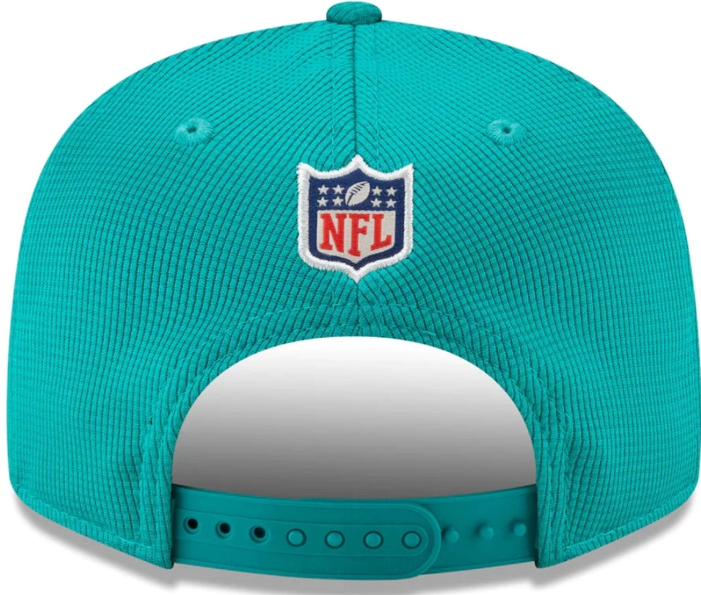 Miami Dolphins New Era 2021 Sideline Home 9Fifty Adjustable Snapback Hat - Aqua