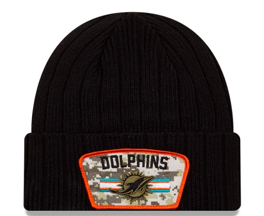 Miami Dolphins New Era 2021 Salute to Service Beanie