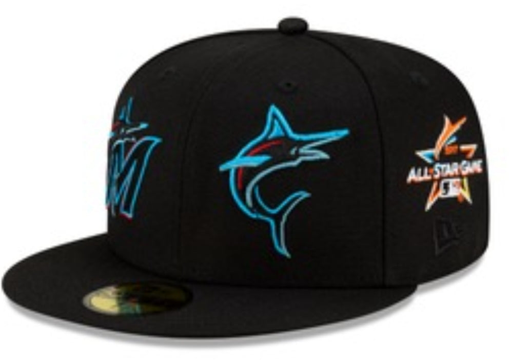Miami Marlins New Era 59Fifty Patch Pride Fitted Hat