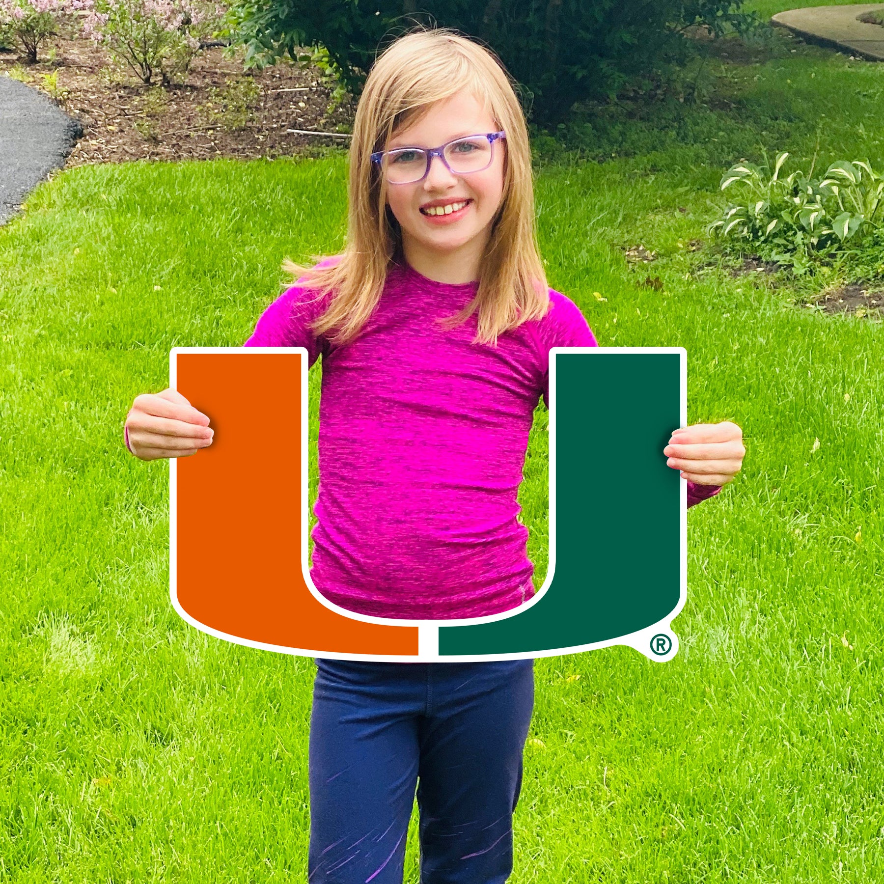 Miami Hurricanes Miami U Lawn Sign