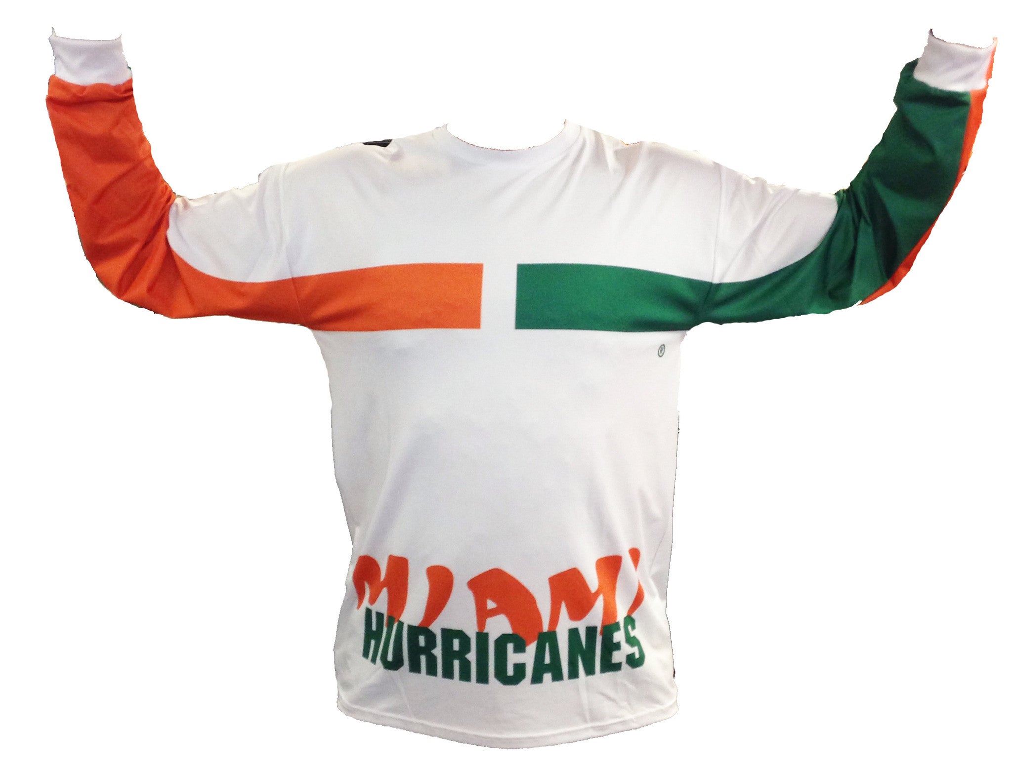 Miami Hurricanes Team Motion Graphic Shirt - CanesWear at Miami FanWear Men's Shirt Team Motion CanesWear at Miami FanWear