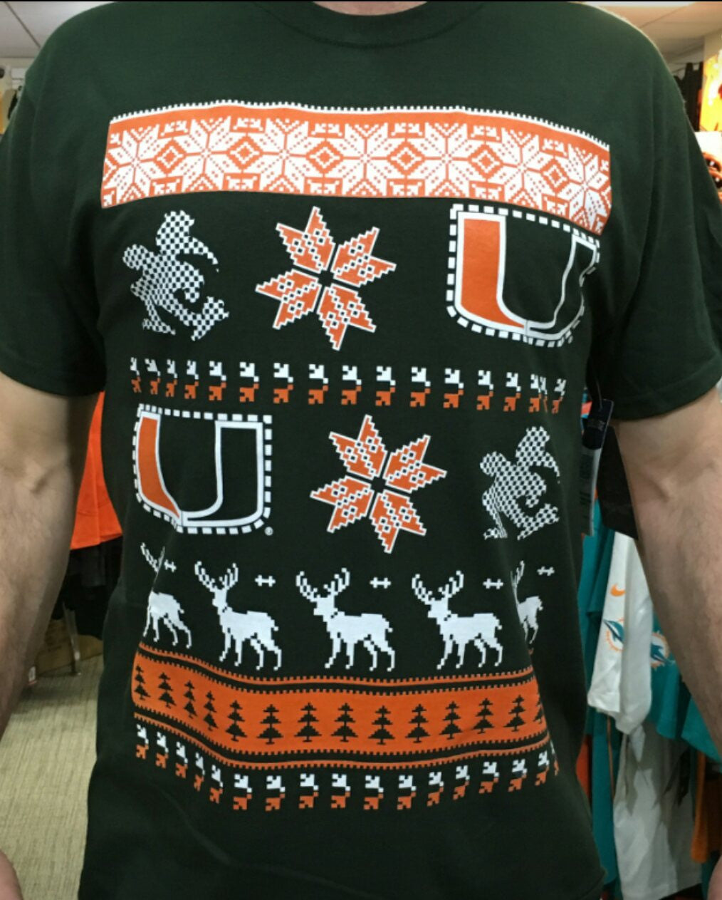 Miami Hurricanes Ugly Sweater Pattern